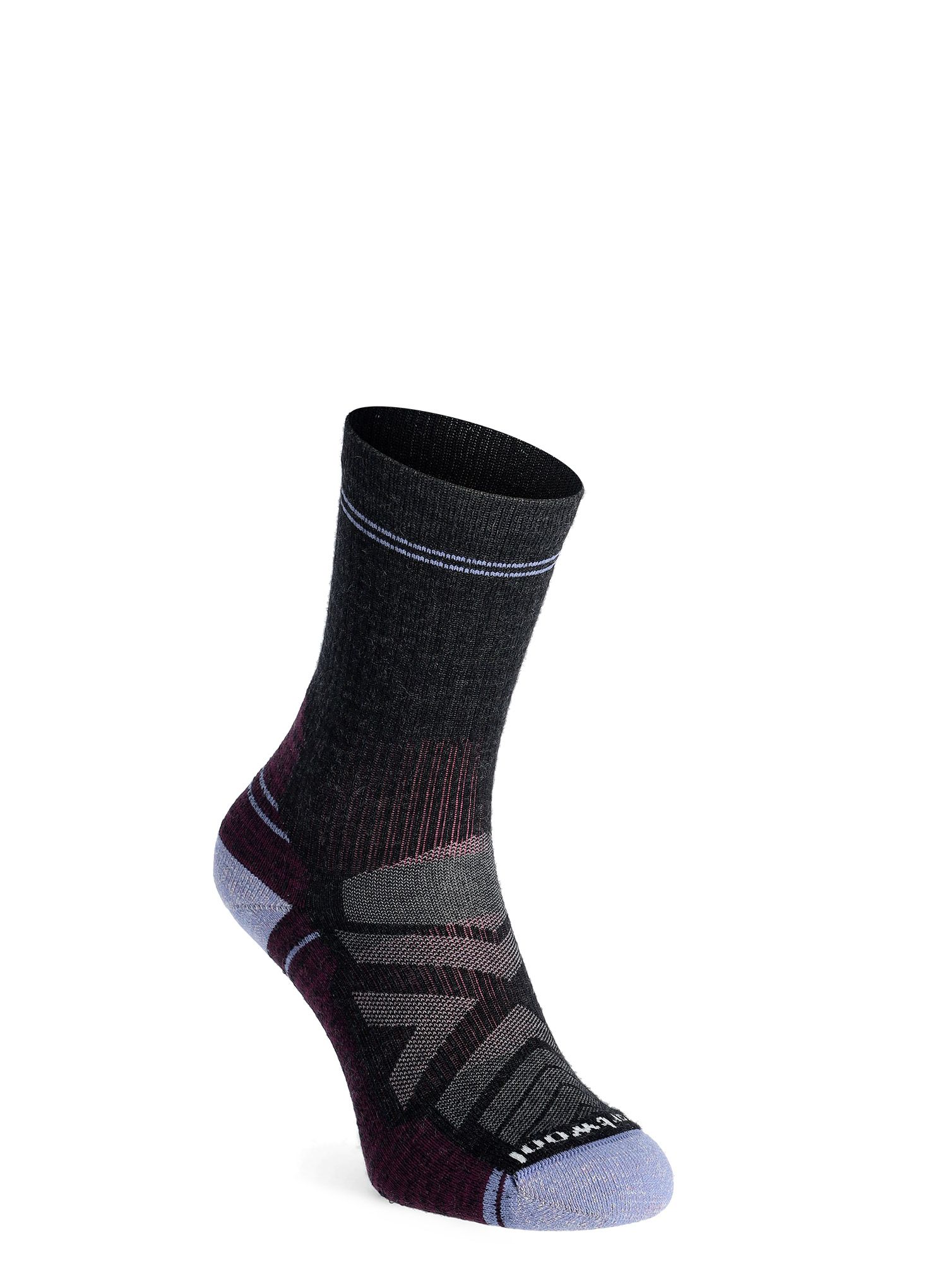 Ženske planinarske čarape Smartwool Hike Light Cushion Crew - charcoal