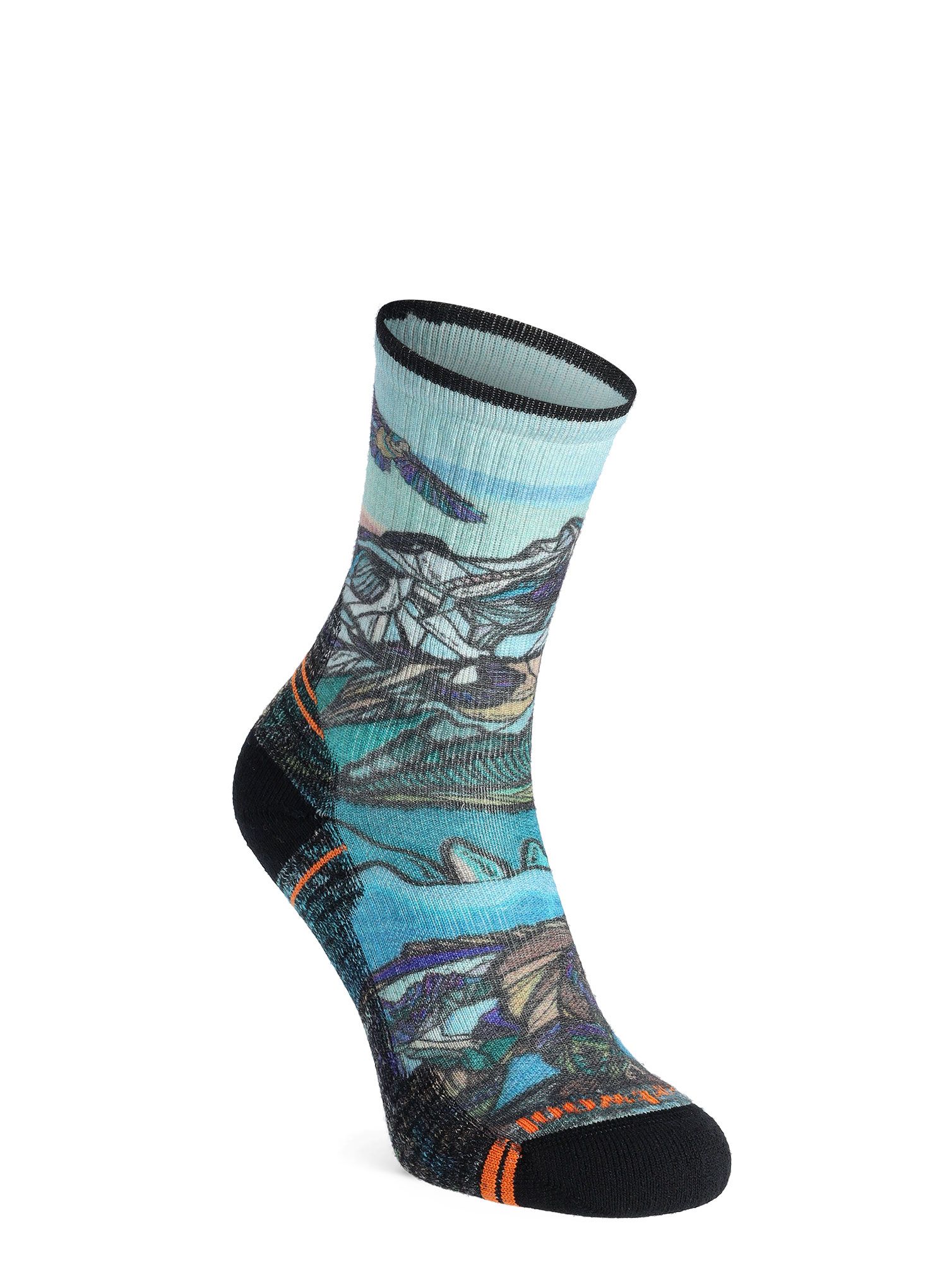 Ženske merino čarape Smartwool Hike Light Cushion Icy Range Crew Socks - multi color