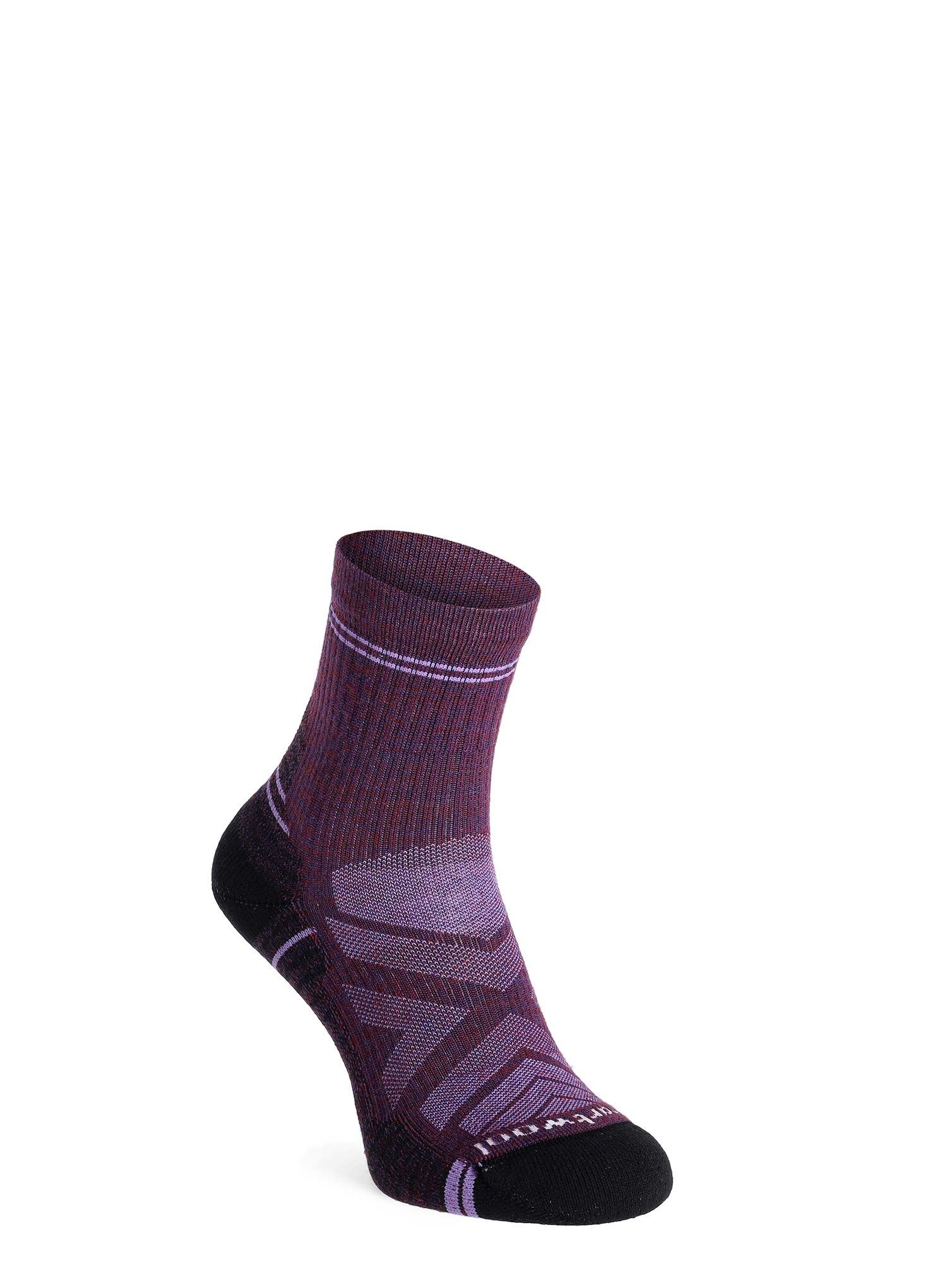 Ženske merino čarape Smartwool Hike Light Cushion Mid Crew Socks - purple iris