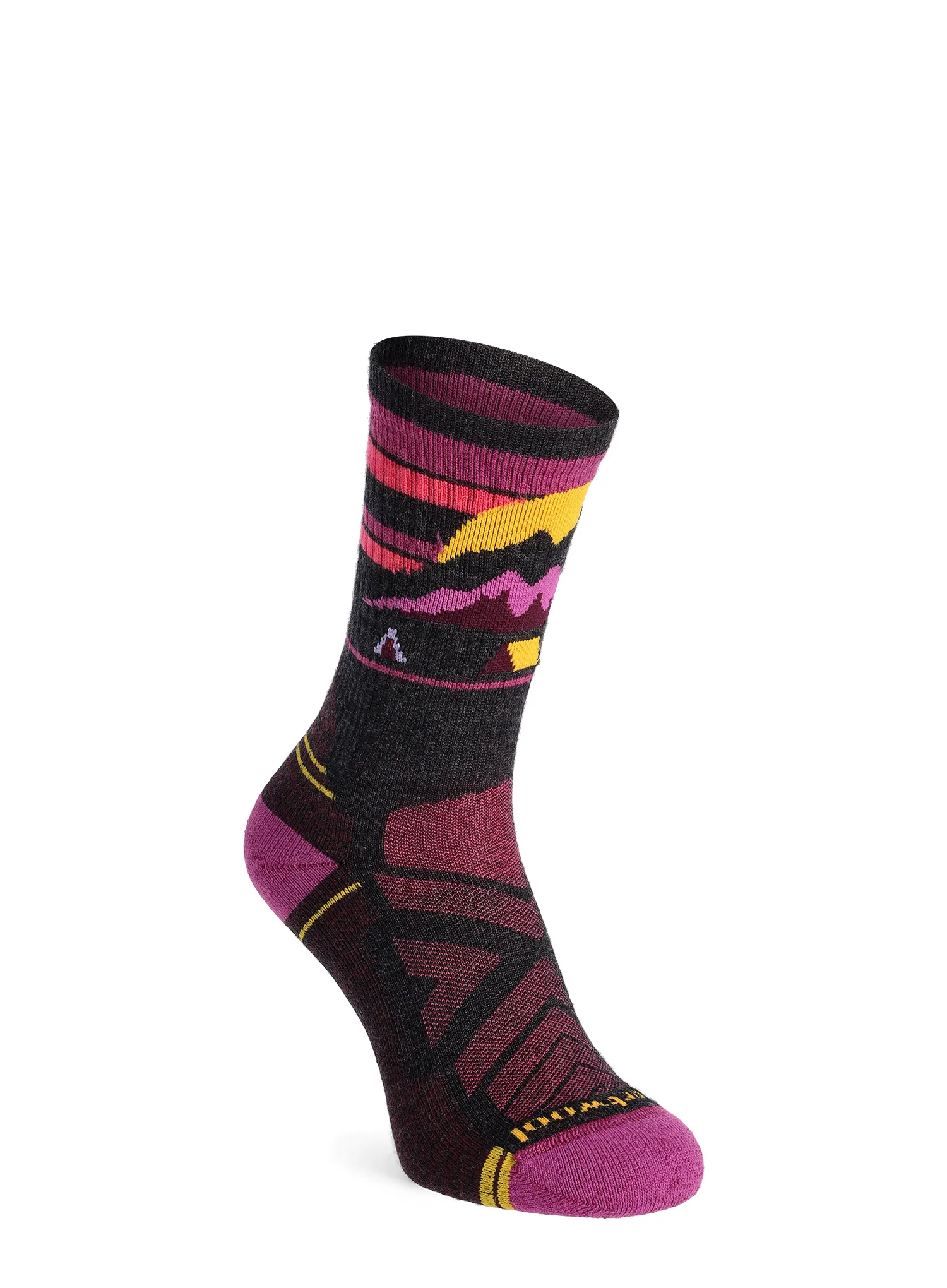 Ženske čarape Smartwool Hike Light Cushion Mountain Moon Crew Socks - charcoal