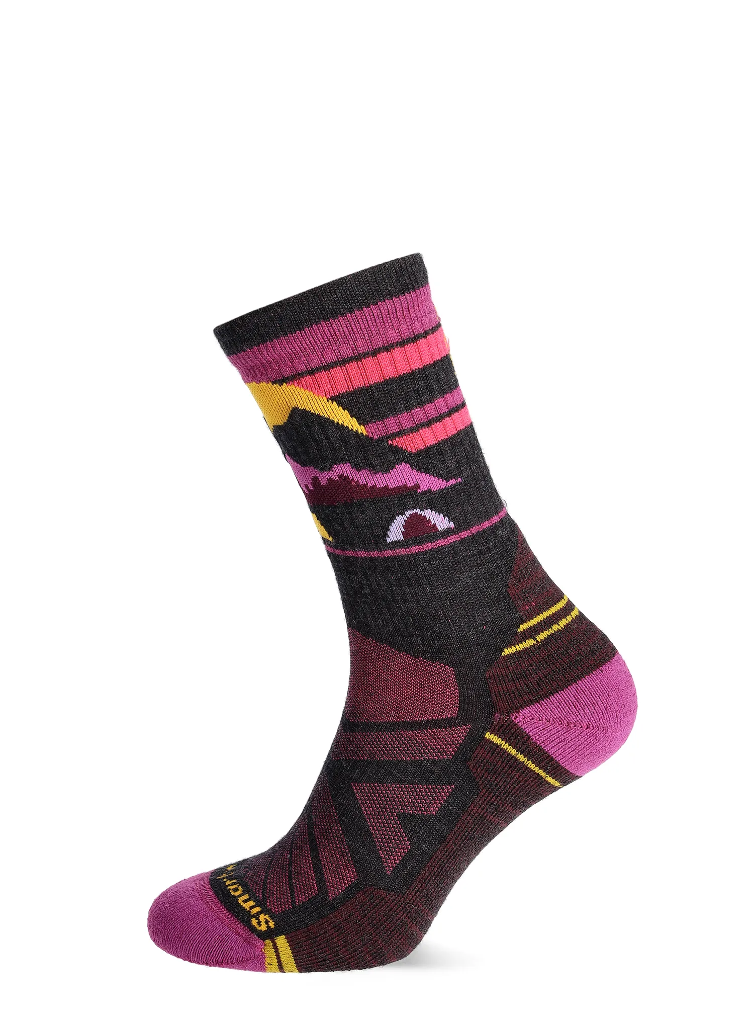 Ženske čarape Smartwool Hike Light Cushion Mountain Moon Crew Socks - charcoal