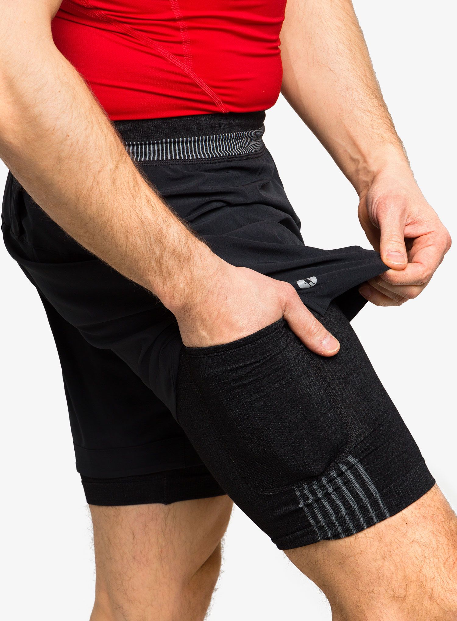 Muške kratke hlače Smartwool Intraknit Active Lined Short - black