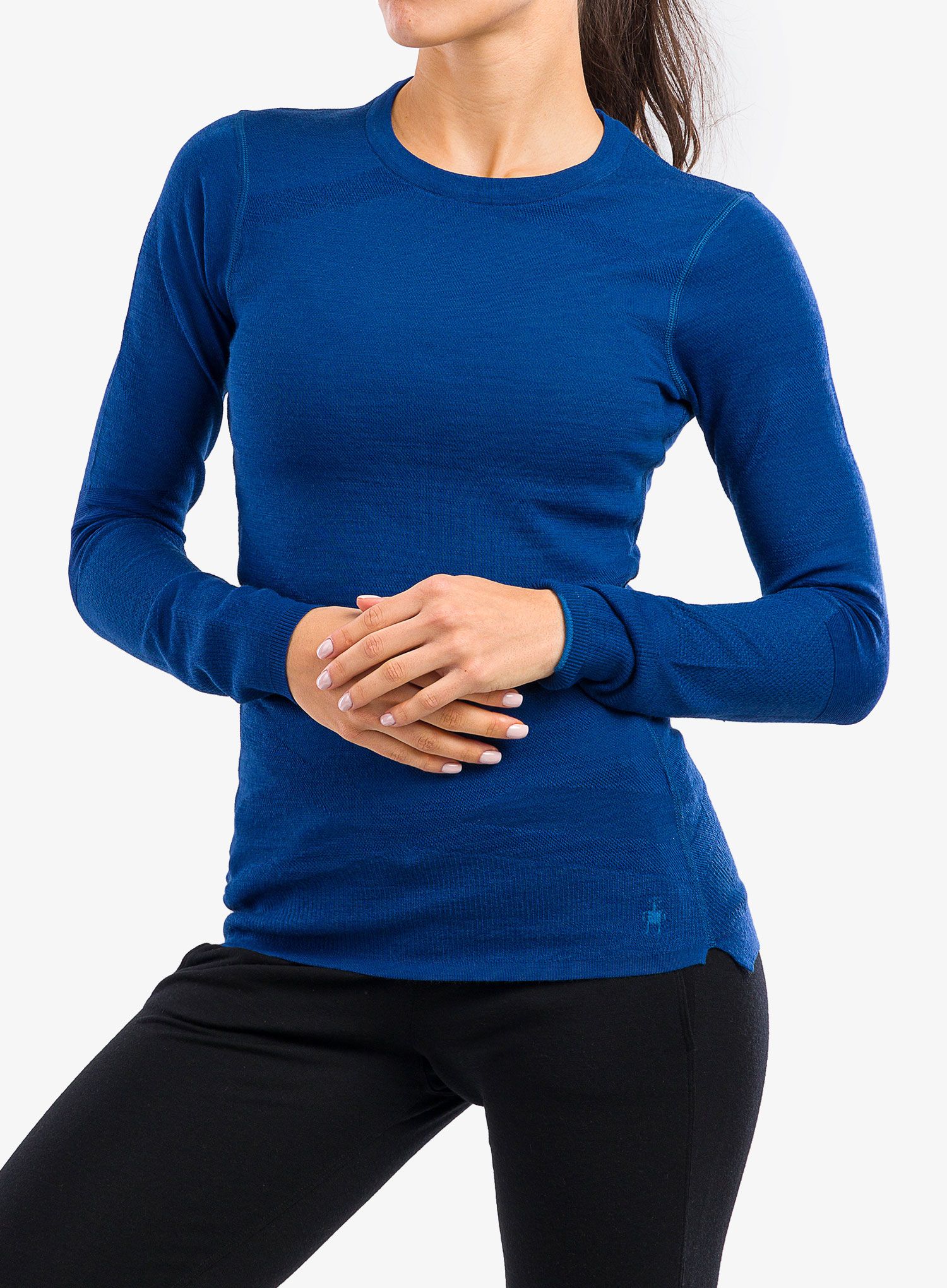 Ženska dukserica Smartwool Intraknit Thermal Merino Base Layer Crew - blueberry hill