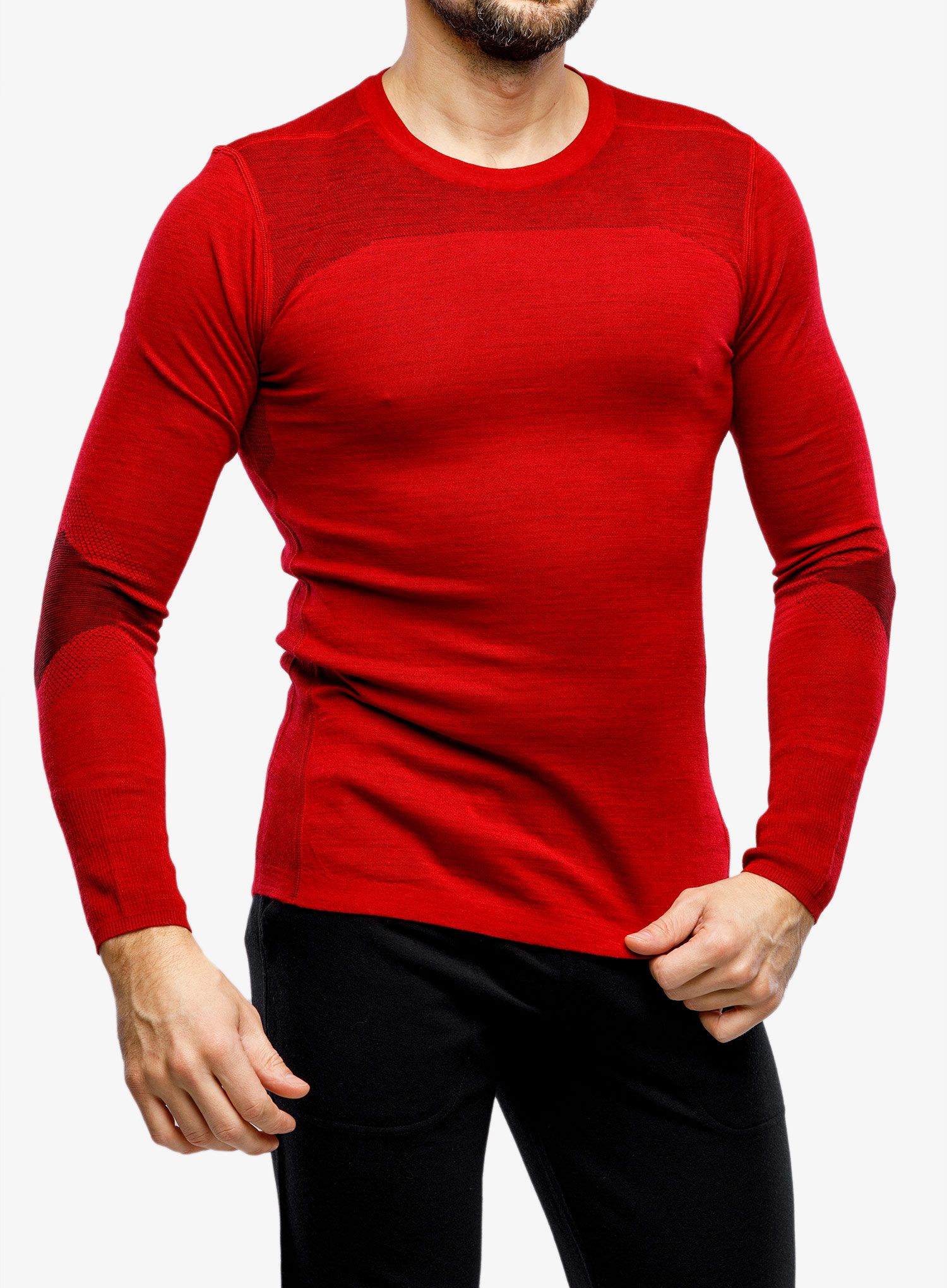 Dukserica Smartwool Intraknit Thermal Merino Base Layer Crew - rythmic red
