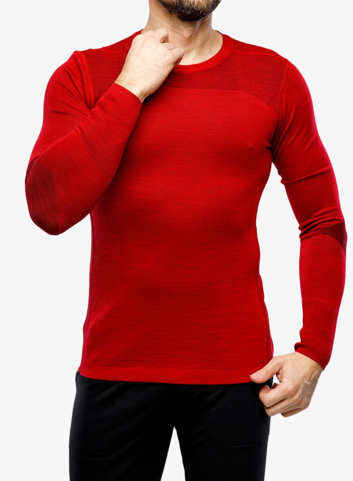 Dukserica Smartwool Intraknit Thermal Merino Base Layer Crew - rythmic red