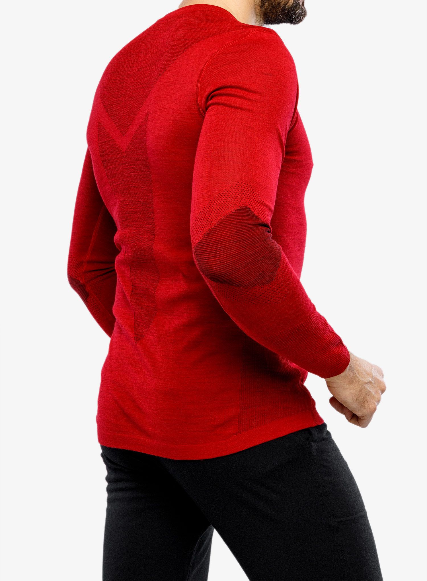 Dukserica Smartwool Intraknit Thermal Merino Base Layer Crew - rythmic red