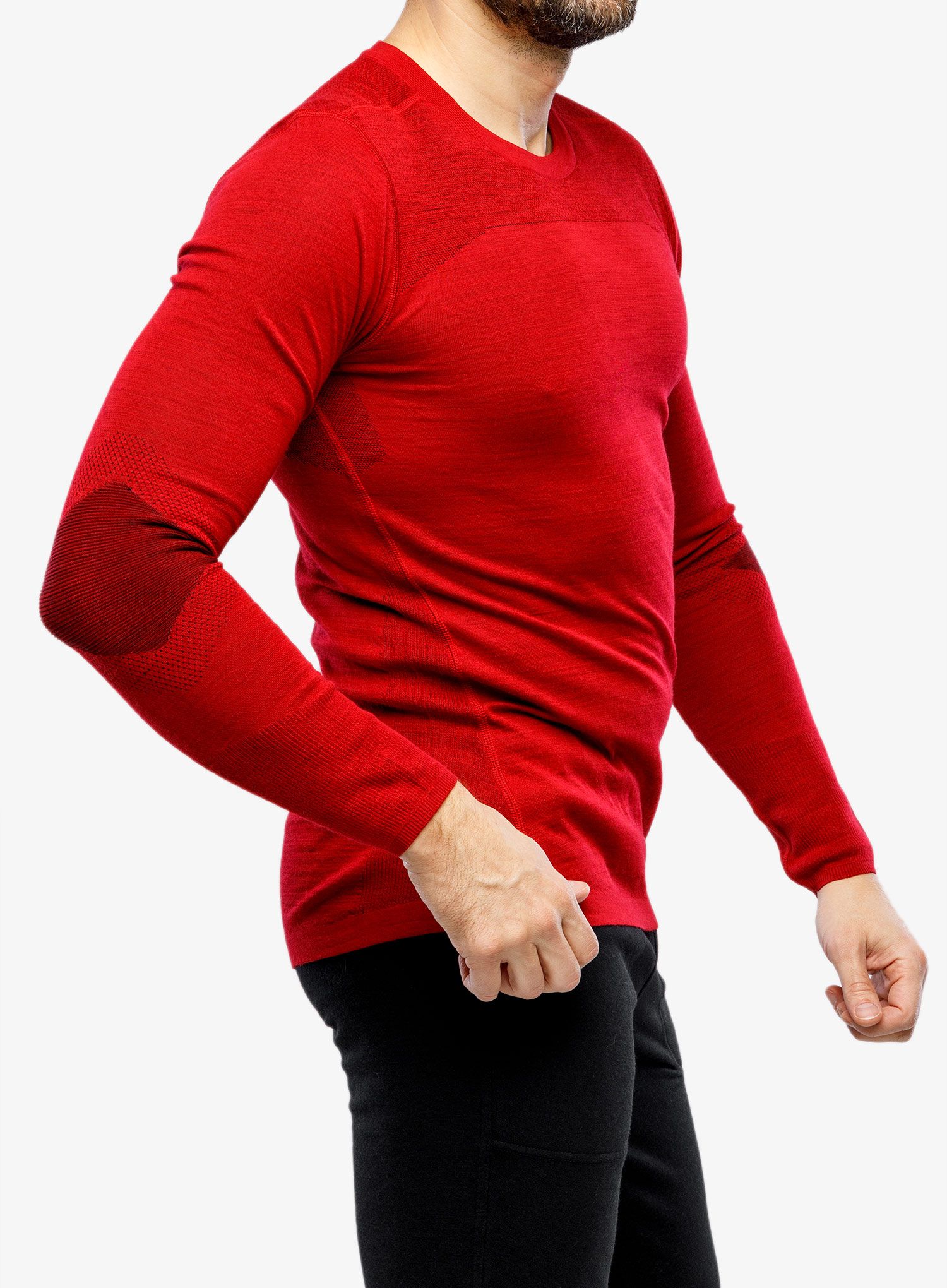 Dukserica Smartwool Intraknit Thermal Merino Base Layer Crew - rythmic red