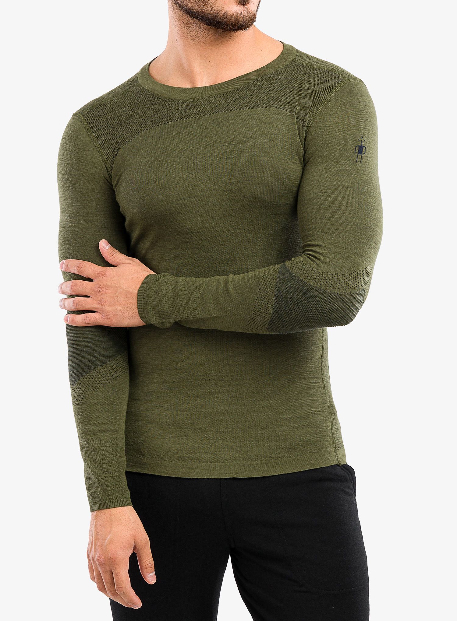 Dukserica Smartwool Intraknit Thermal Merino Base Layer Crew - winter moss