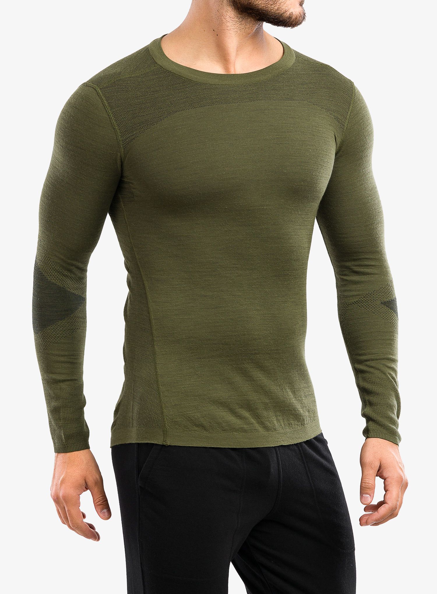 Dukserica Smartwool Intraknit Thermal Merino Base Layer Crew - winter moss