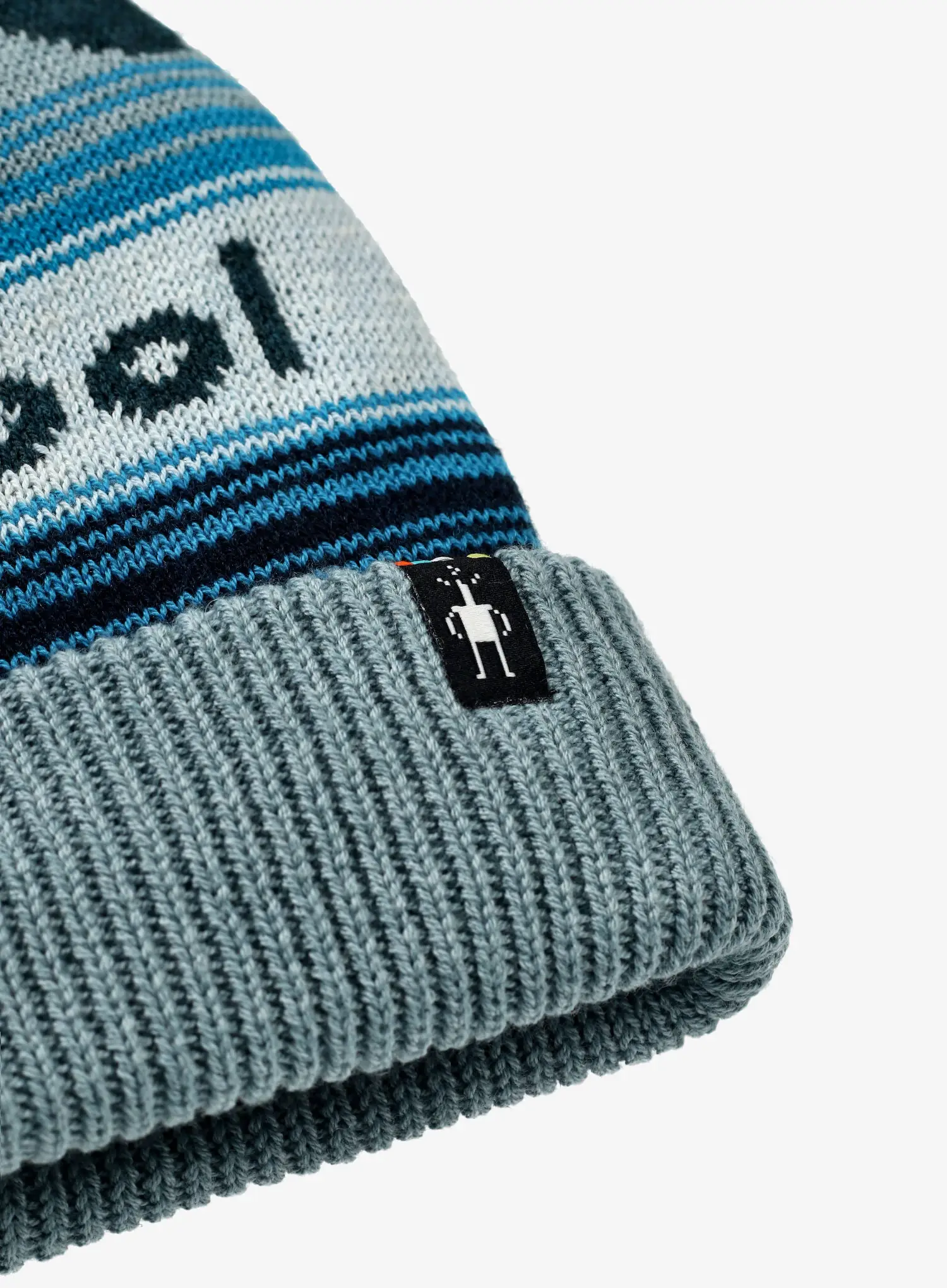 Zimska kapa Smartwool Knit Winter Pattern POM Beanie - twilight blue heather