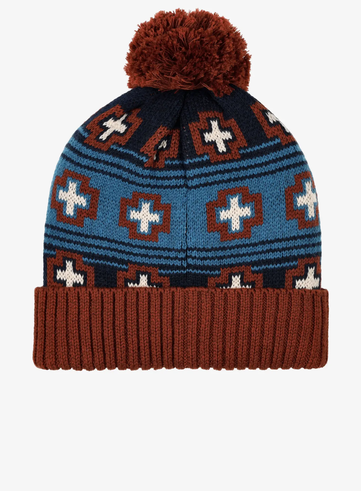 Zimska kapa Smartwool Fleece Lined Paths Beanie - deep navy paths crossed