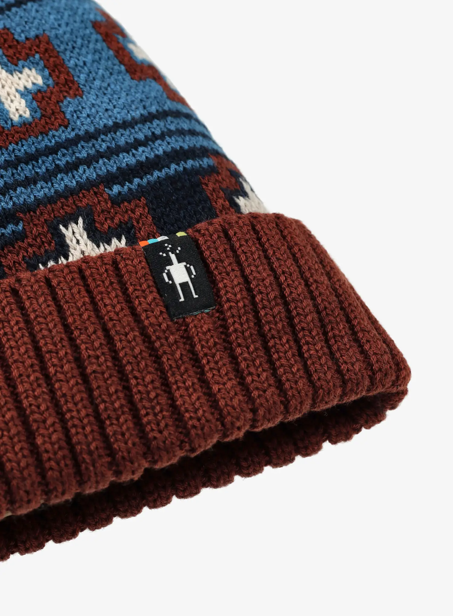 Zimska kapa Smartwool Fleece Lined Paths Beanie - deep navy paths crossed