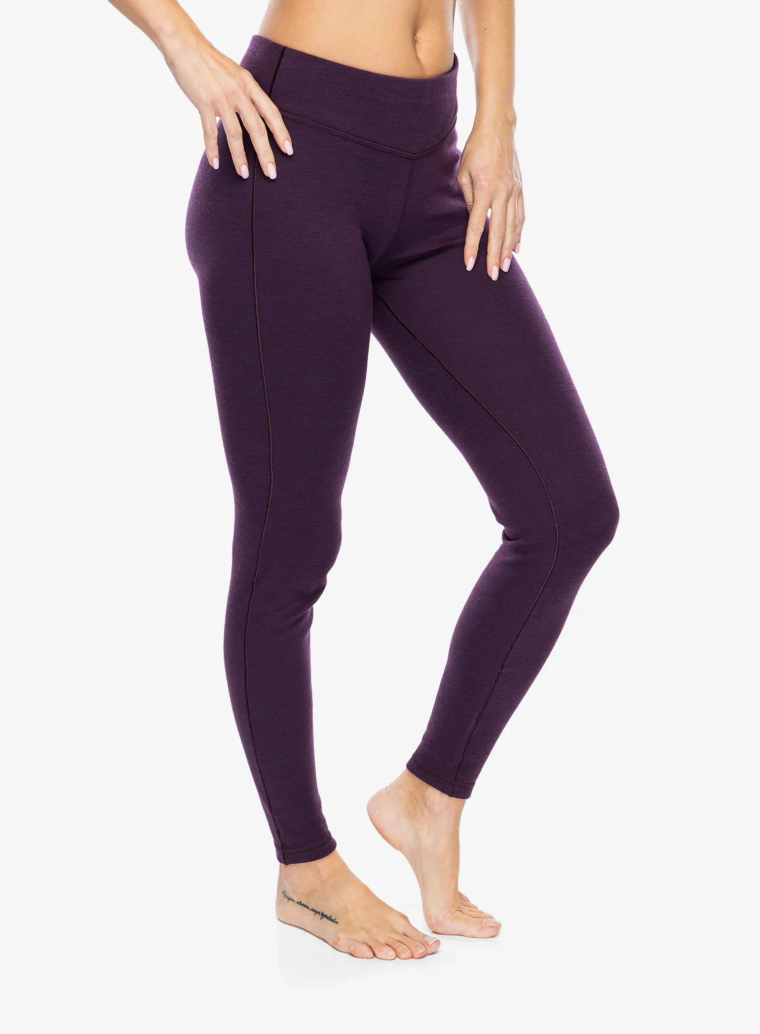 Ženske termo tajice Smartwool Merino 250 Baselayer Bottom - purple iris h