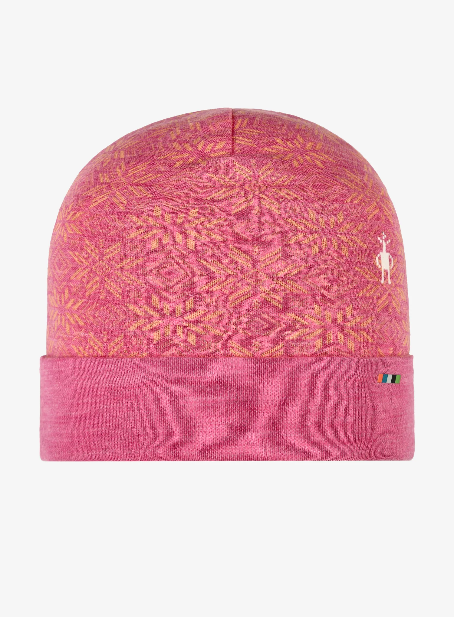 Zimska kapa Smartwool Merino 250 Cuffed Beanie - garden pink digi snow