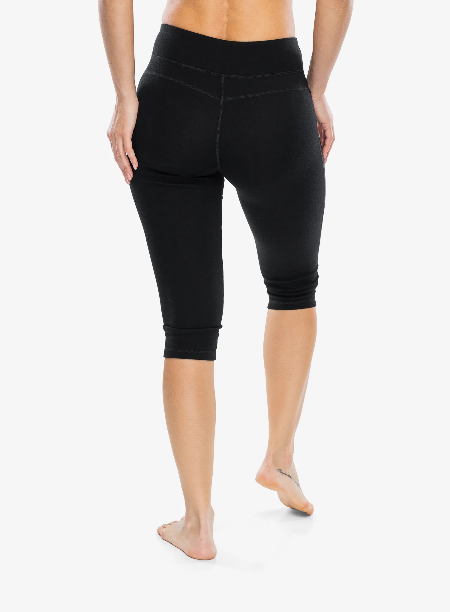 Ženske termo tajice Smartwool Merino 250 Baselayer 3/4 Bottom - black