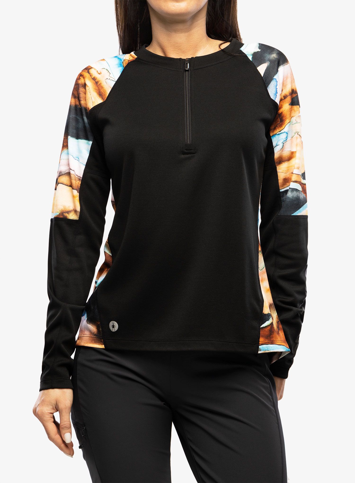 Ženska biciklistička dukserica Smartwool Mountain Bike LS Jersey - black
