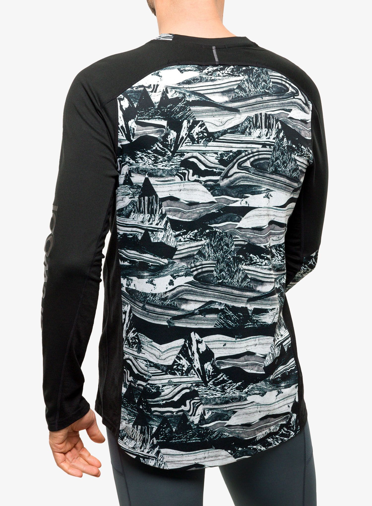 Biciklistička dukserica Smartwool Mountain Bike LS Jersey - black marble giants