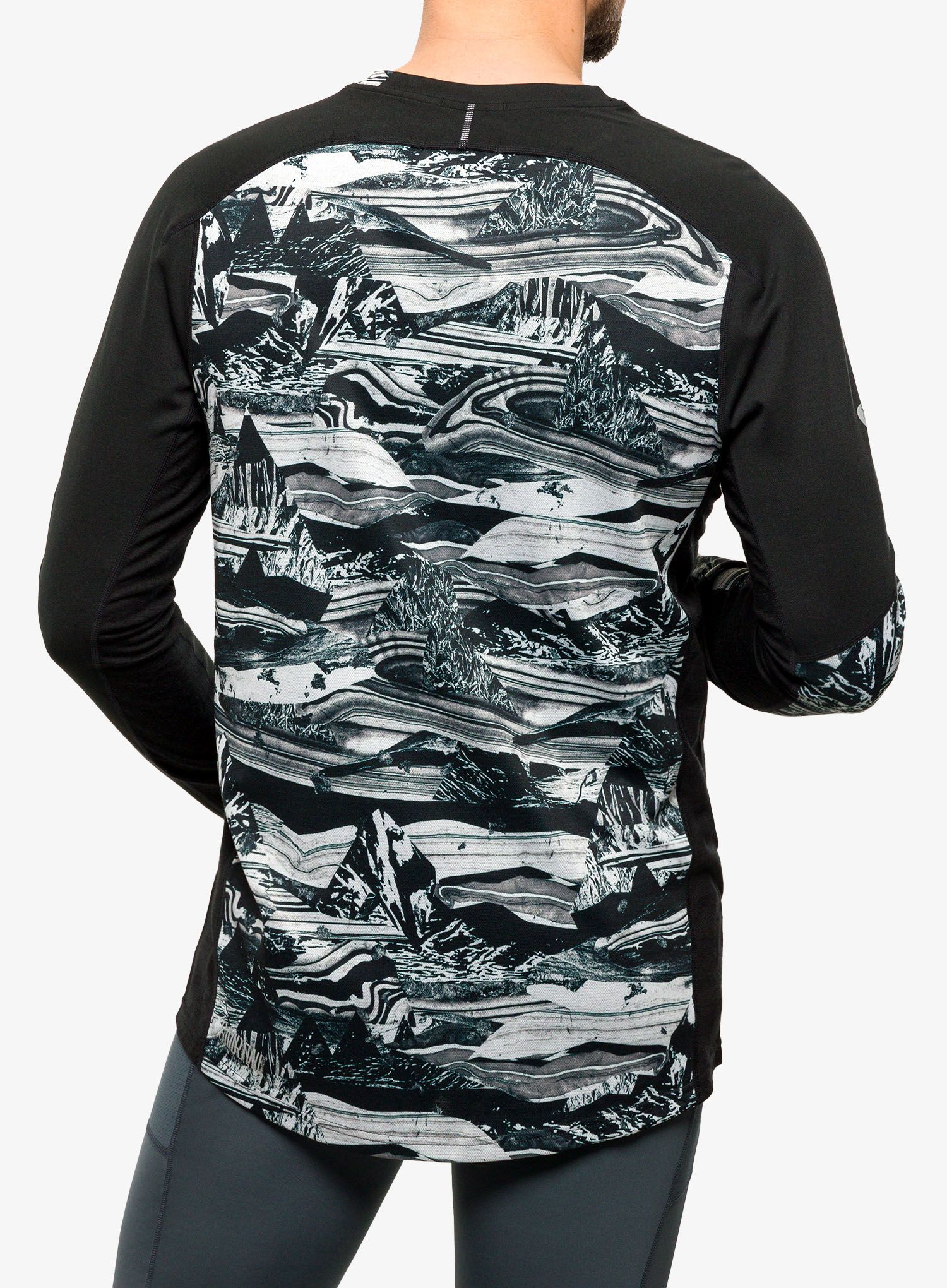 Biciklistička dukserica Smartwool Mountain Bike LS Jersey - black marble giants