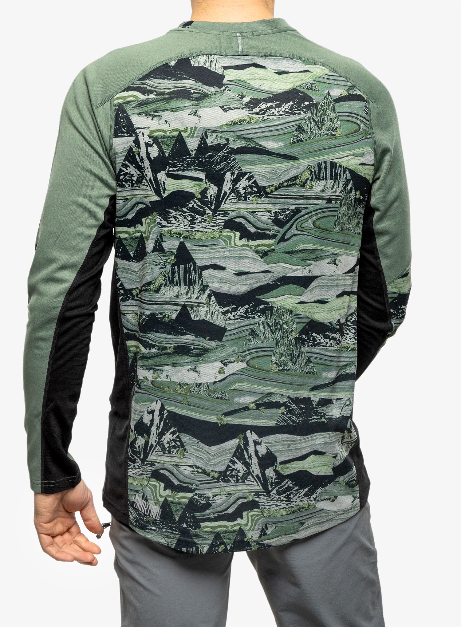 MTB dukserica Smartwool Mountain Bike LS Jersey - sage marble giants