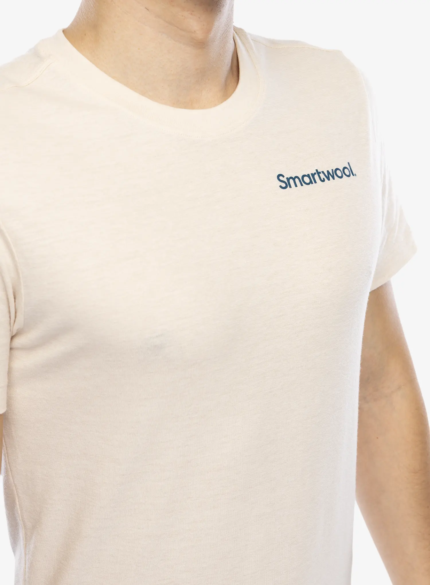 Majica s tiskom Smartwool Nature's Vibes Graphic Short Sleeve Tee Slim Fit - almond
