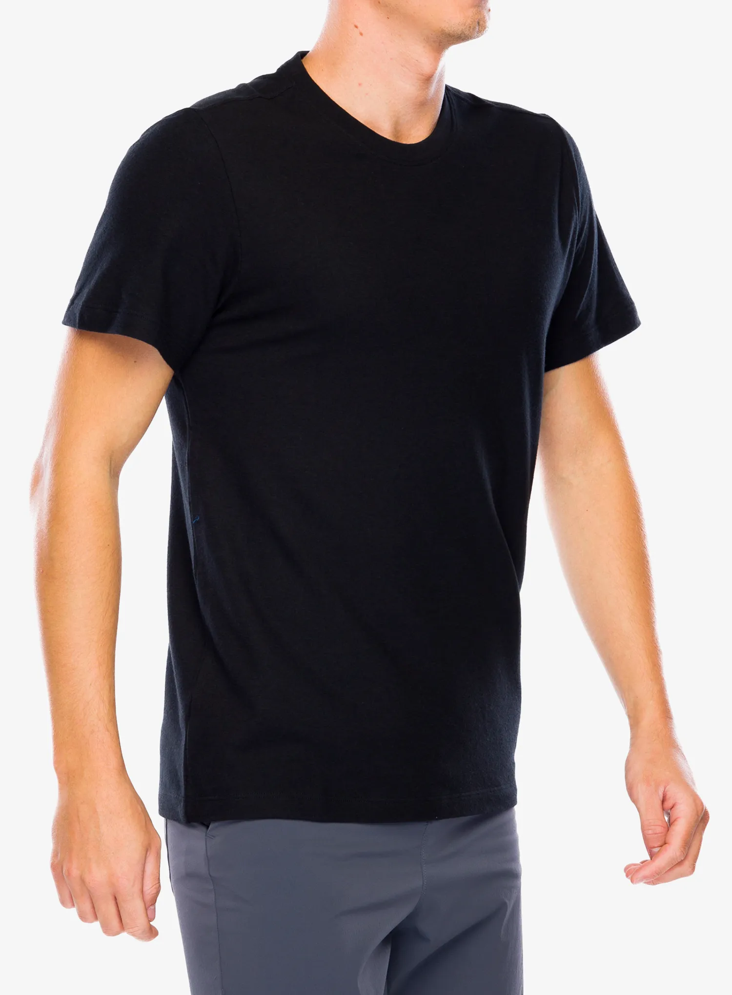 Merino majica Smartwool  Perfect Crew Tee - black
