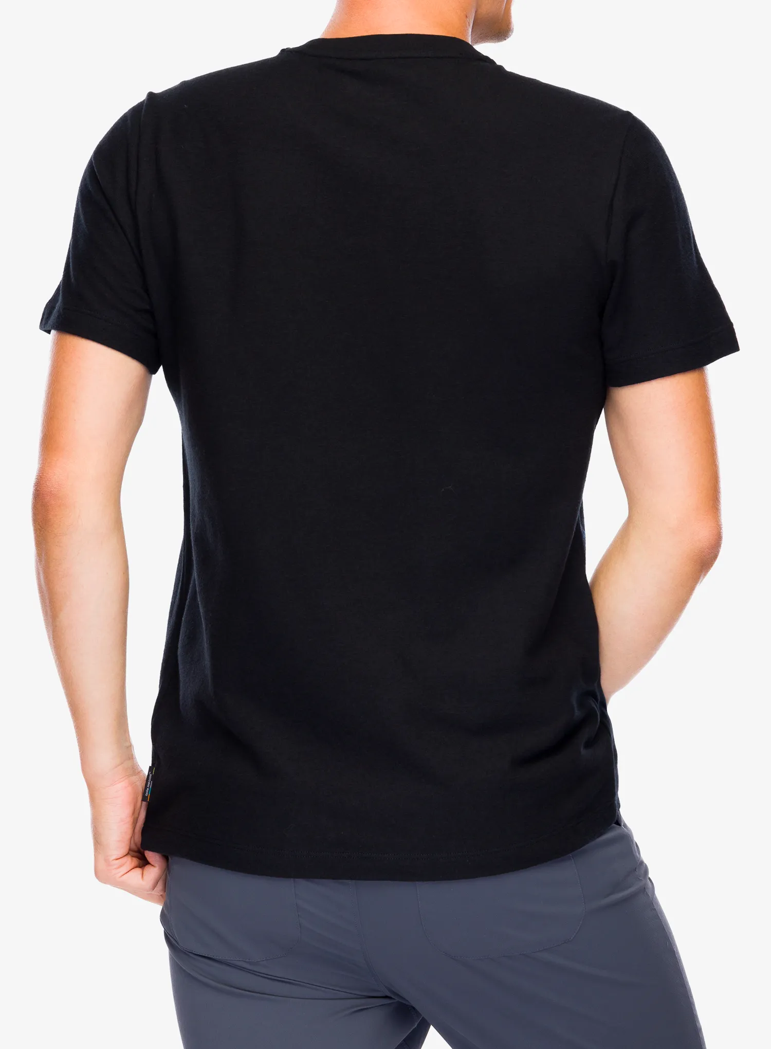 Merino majica Smartwool  Perfect Crew Tee - black