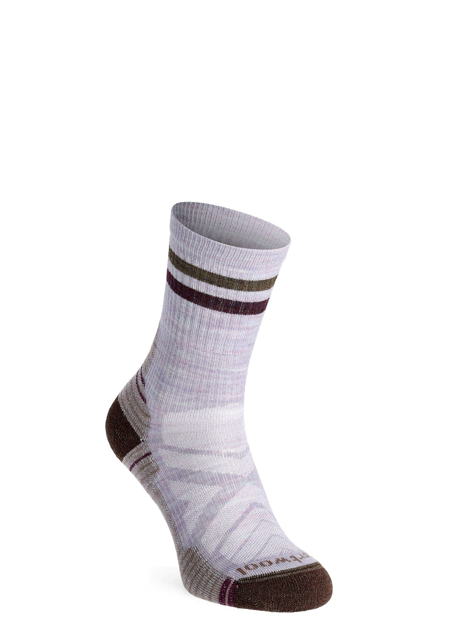 Ženske planinarske čarape Smartwool Performance Hike Light Cushion Tube Stripe Crew - purple eclipse
