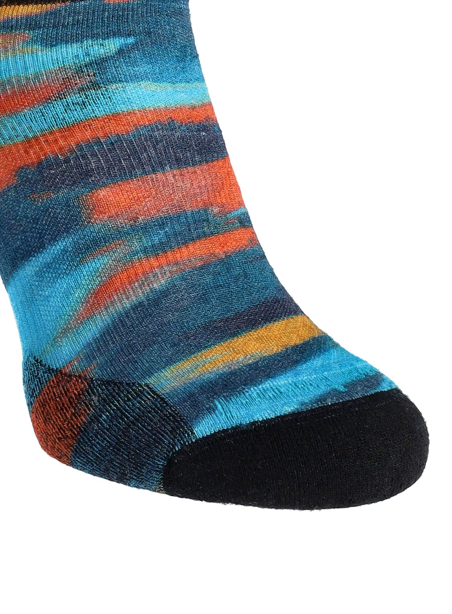 Ženske merino čarape Smartwool Run Targeted Cushion Brushed Print Low Ankle Socks - alpine blue
