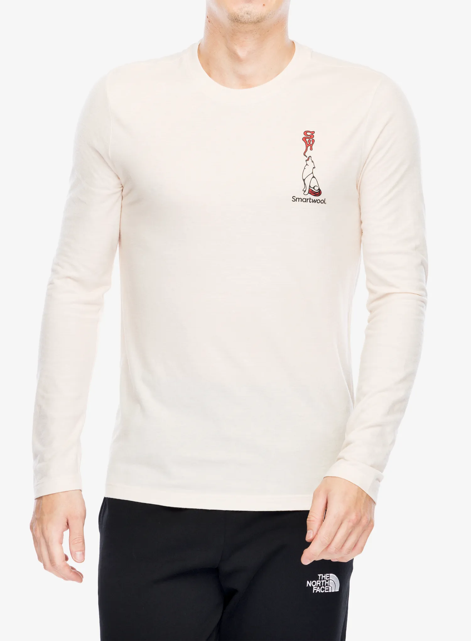 Dukserica Smartwool Ski Circus Graphic Long Sleeve Tee Slim Fit - almond