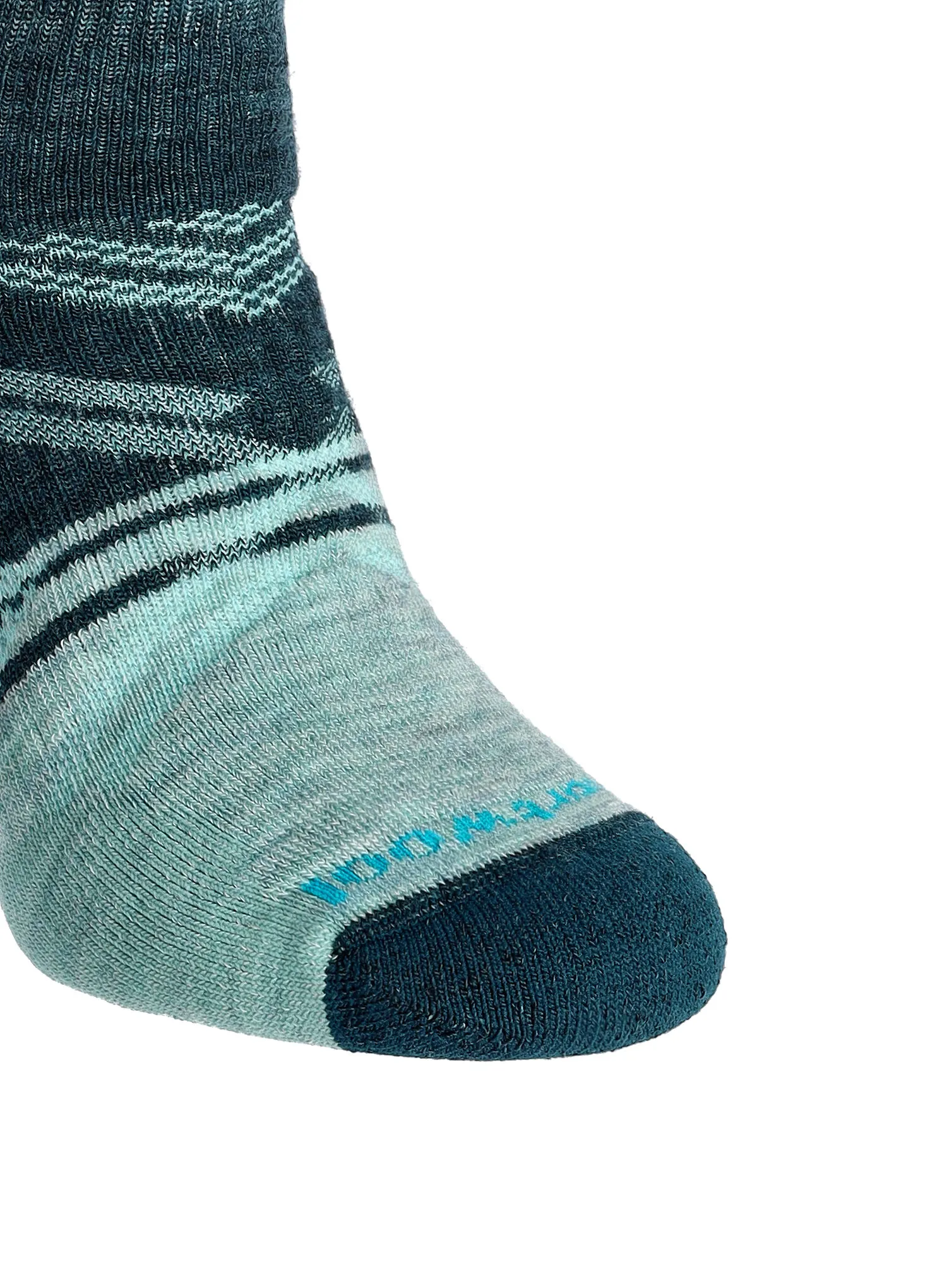 Ženske čarape Smartwool Ski Full Cushion Snowpocalypse Pattern OTC - frosty green