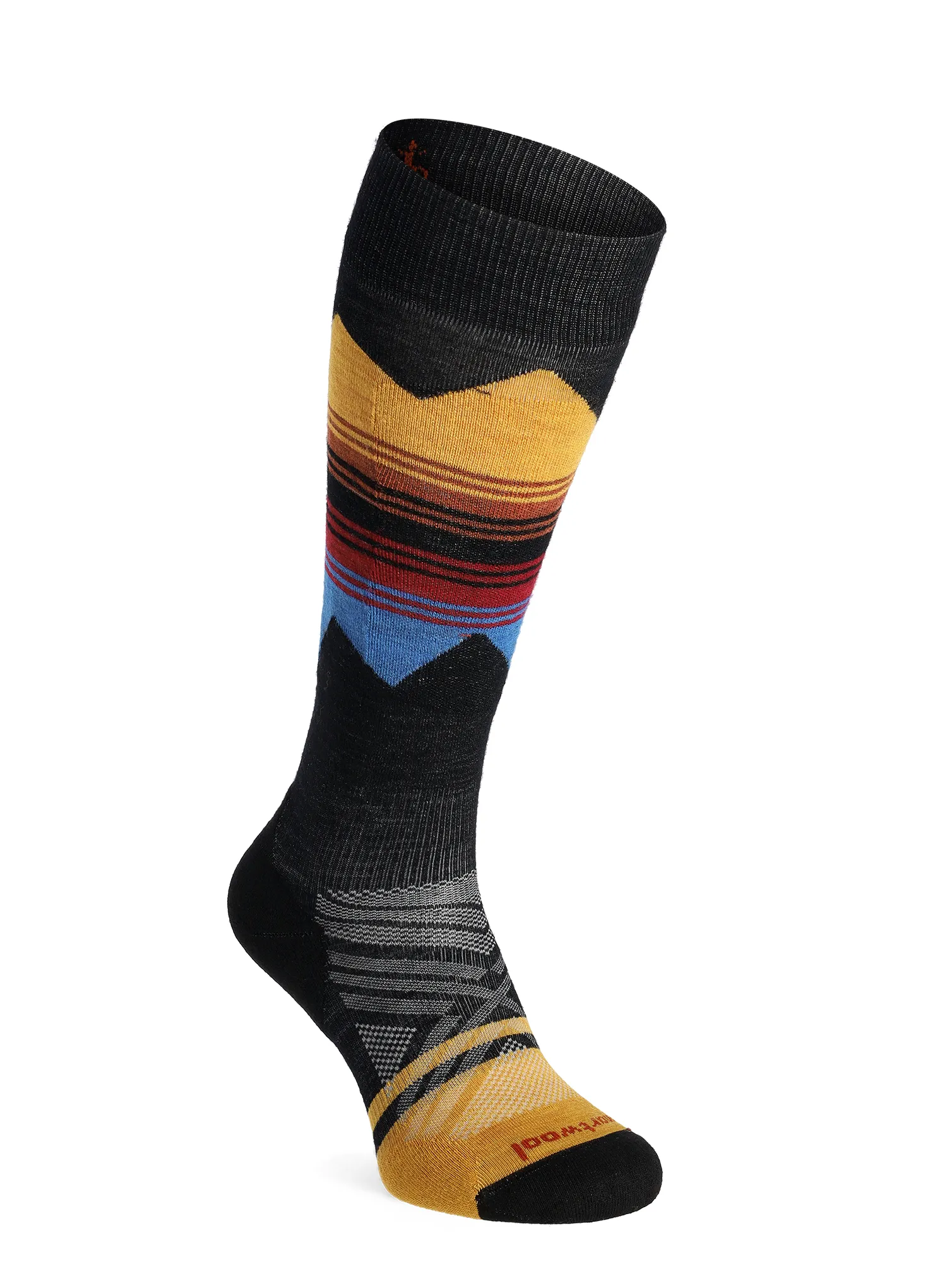 Ženske čarape Smartwool Ski TC Pattern OTC Socks - honey gold