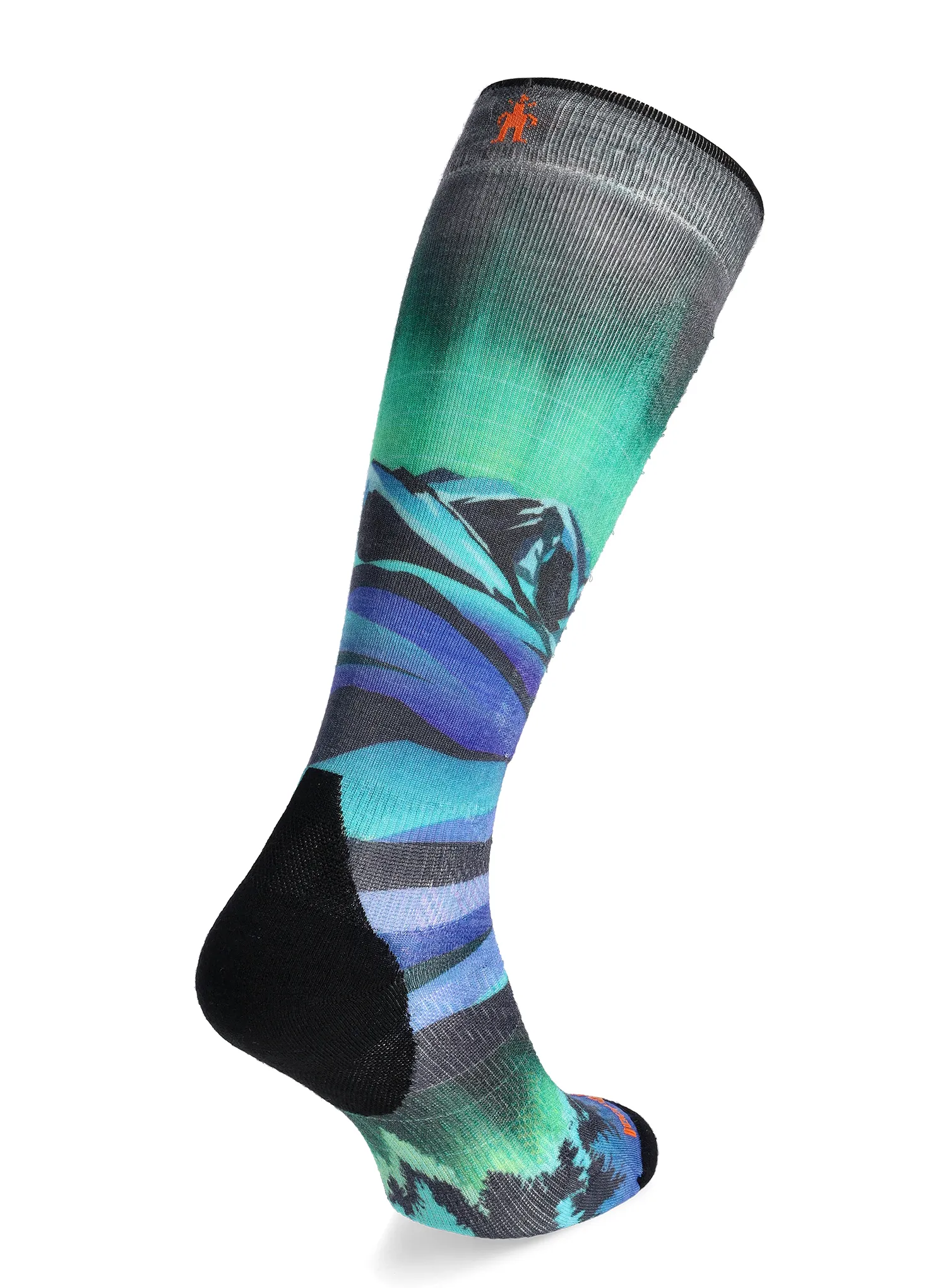 Ženske čarape Smartwool Ski Targeted Cushion Compression Print OTC Socks - black