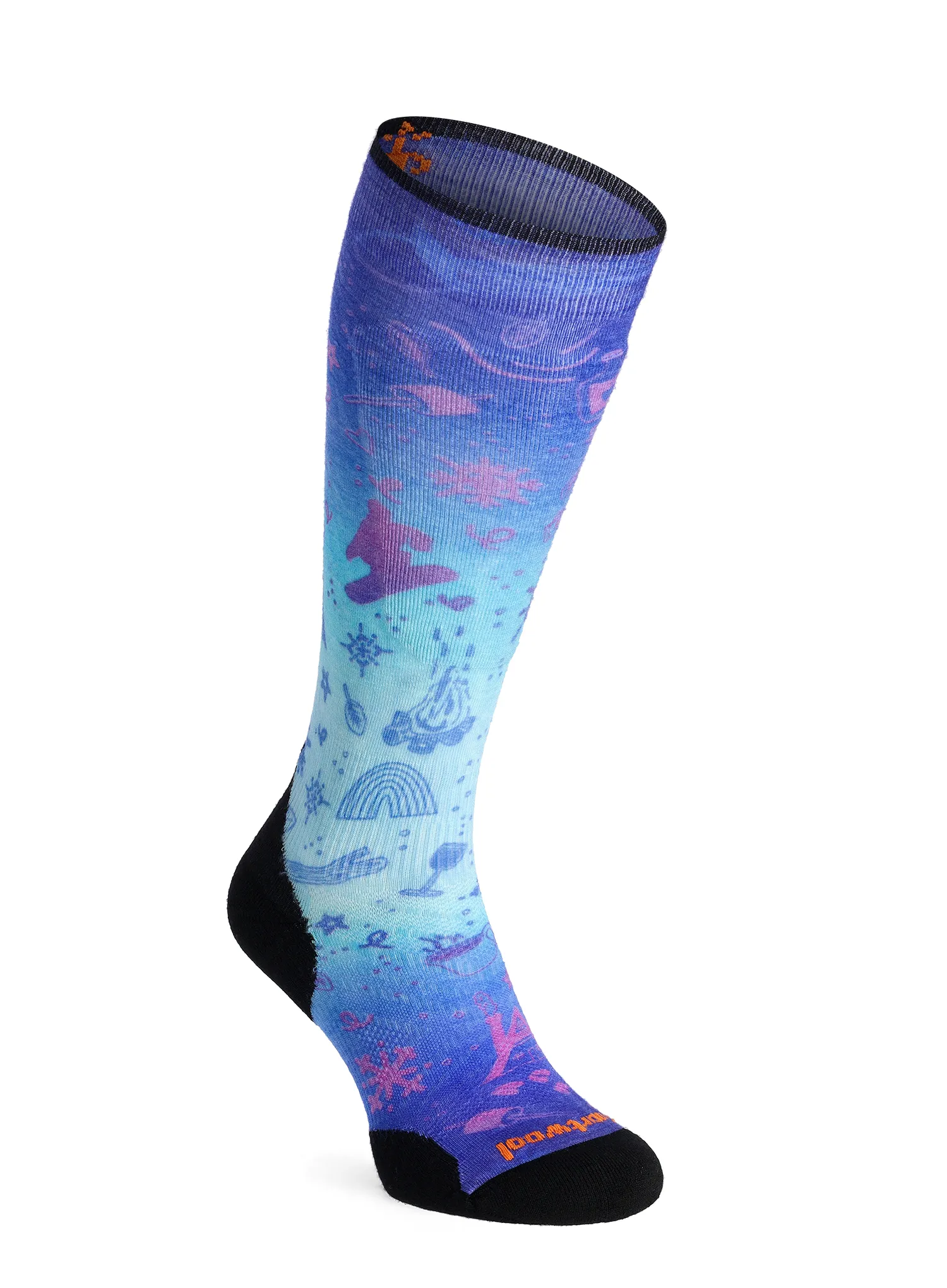 Skijaške čarape Smartwool Ski Targeted Cushion Nature Doodles Print OTC Socks - capri