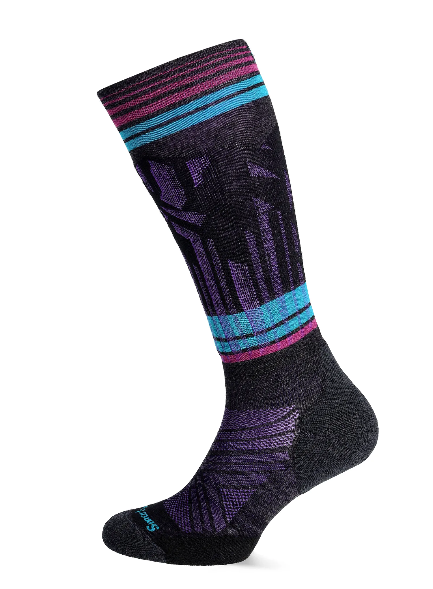 Skijaške čarape Smartwool Ski Targeted Cushion Summit Shot OTC Socks - charcoal