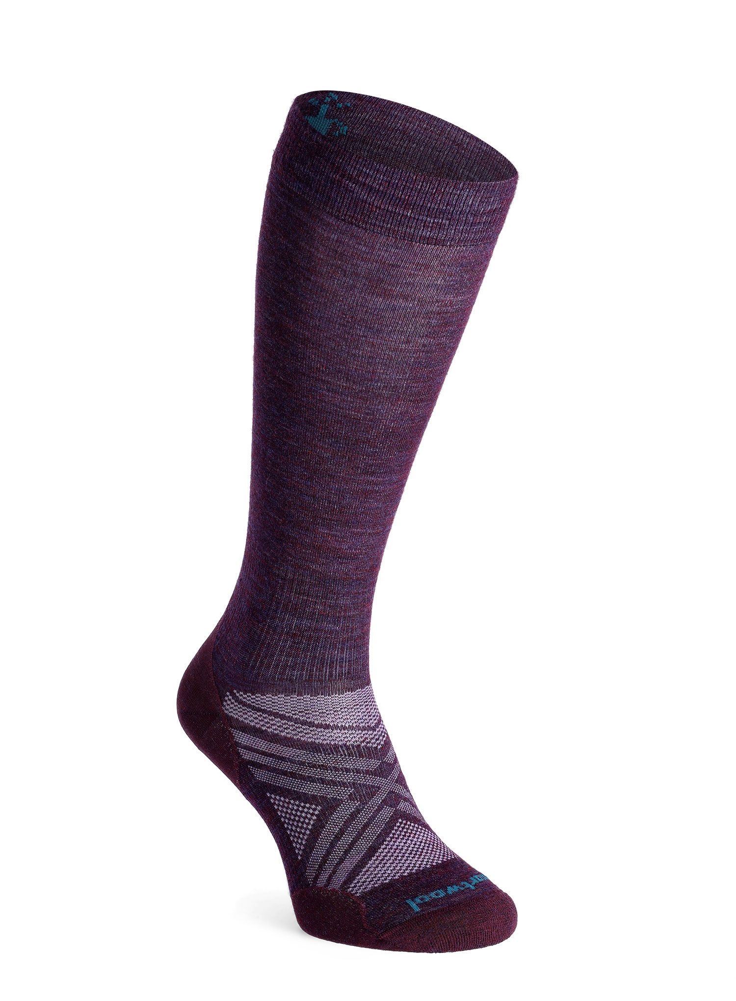Ženske čarape Smartwool Ski Zero Cushion Extra Stretch OTC - purple iris