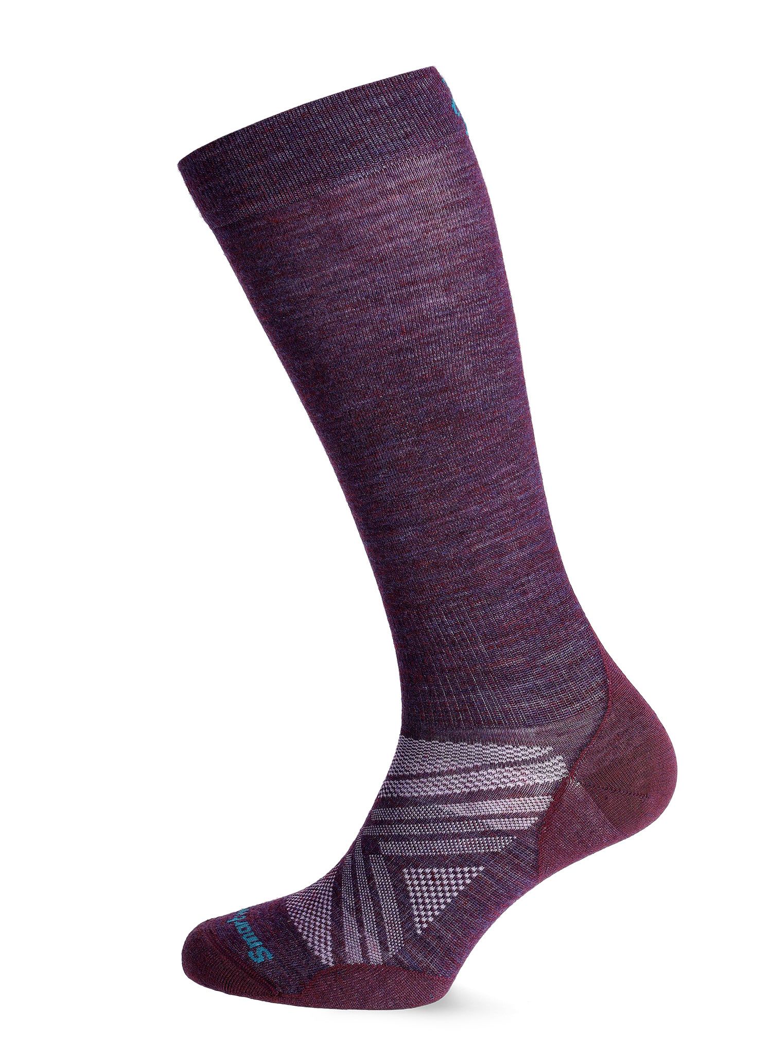 Ženske čarape Smartwool Ski Zero Cushion Extra Stretch OTC - purple iris