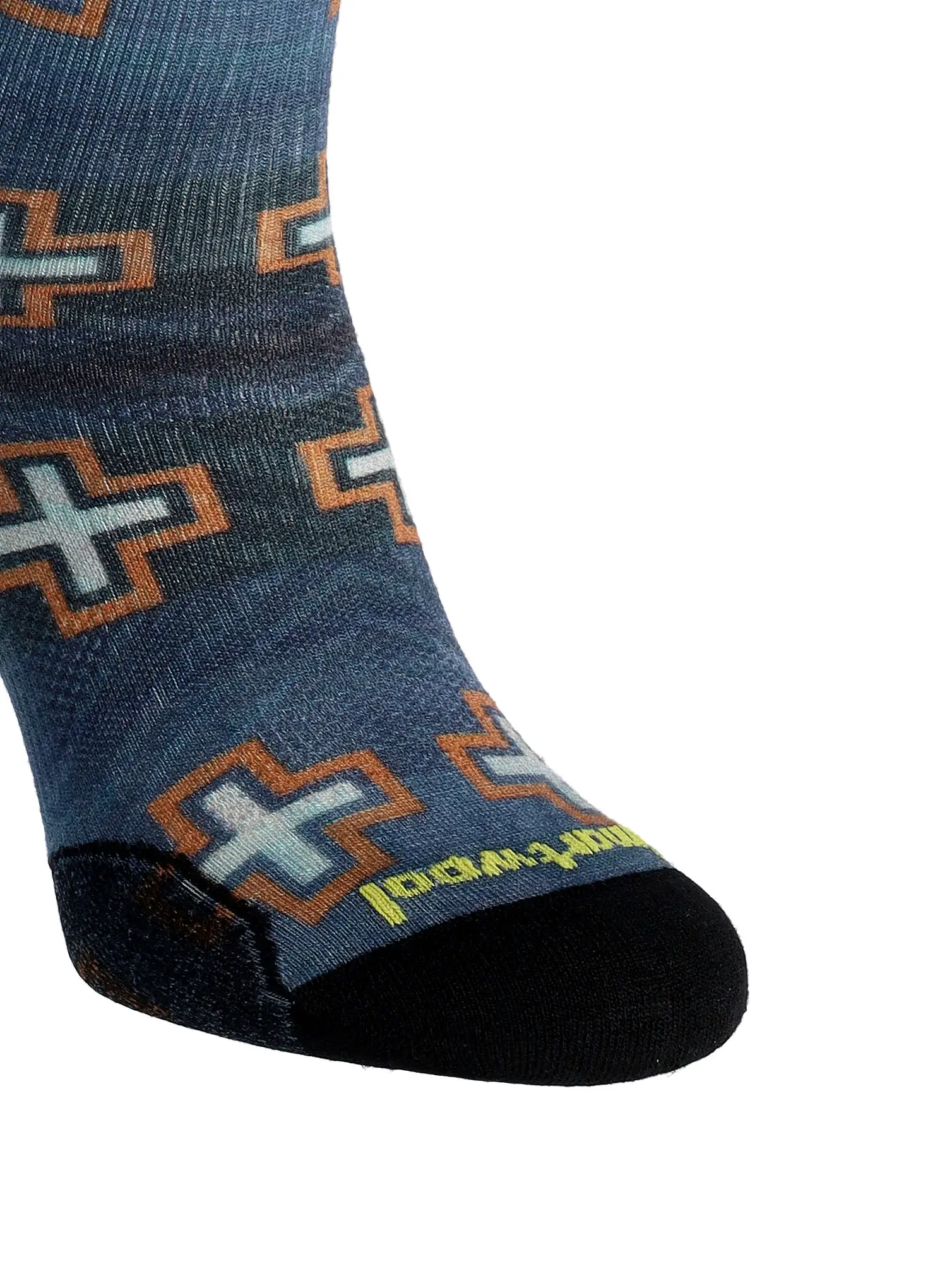 Skijaške čarape Smartwool Ski Zero Cushion Paths Crossed Print OTC Socks - deep navy