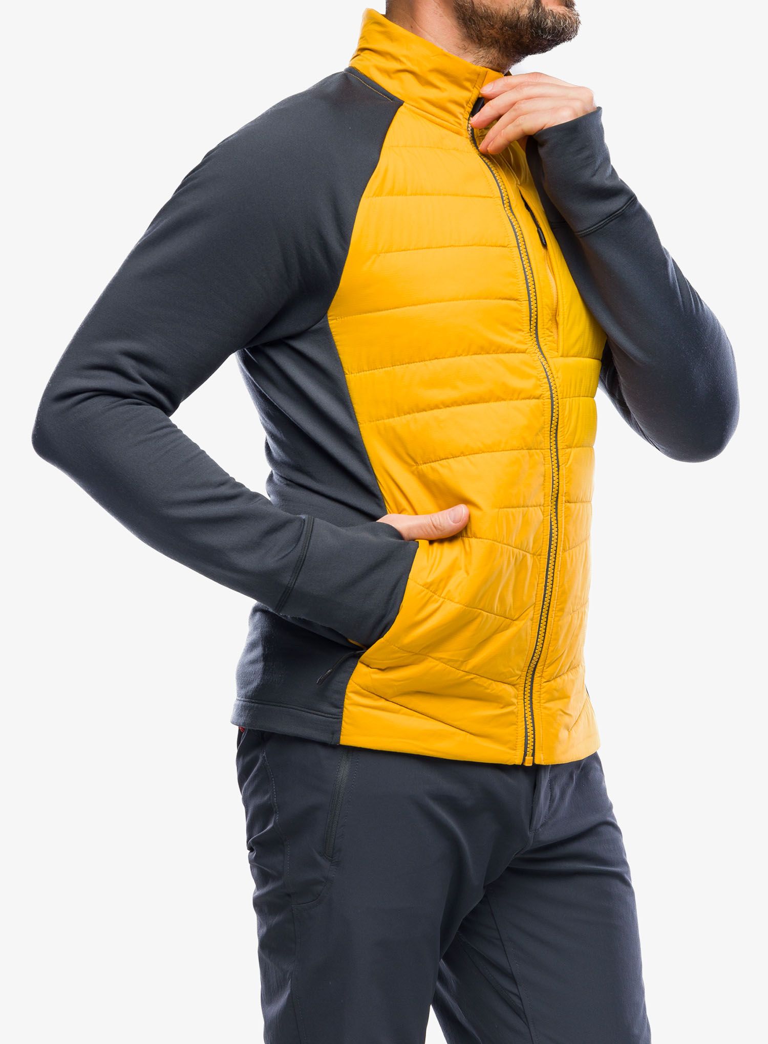 Hibridna jakna Smartwool Smartloft Jacket - honey gold