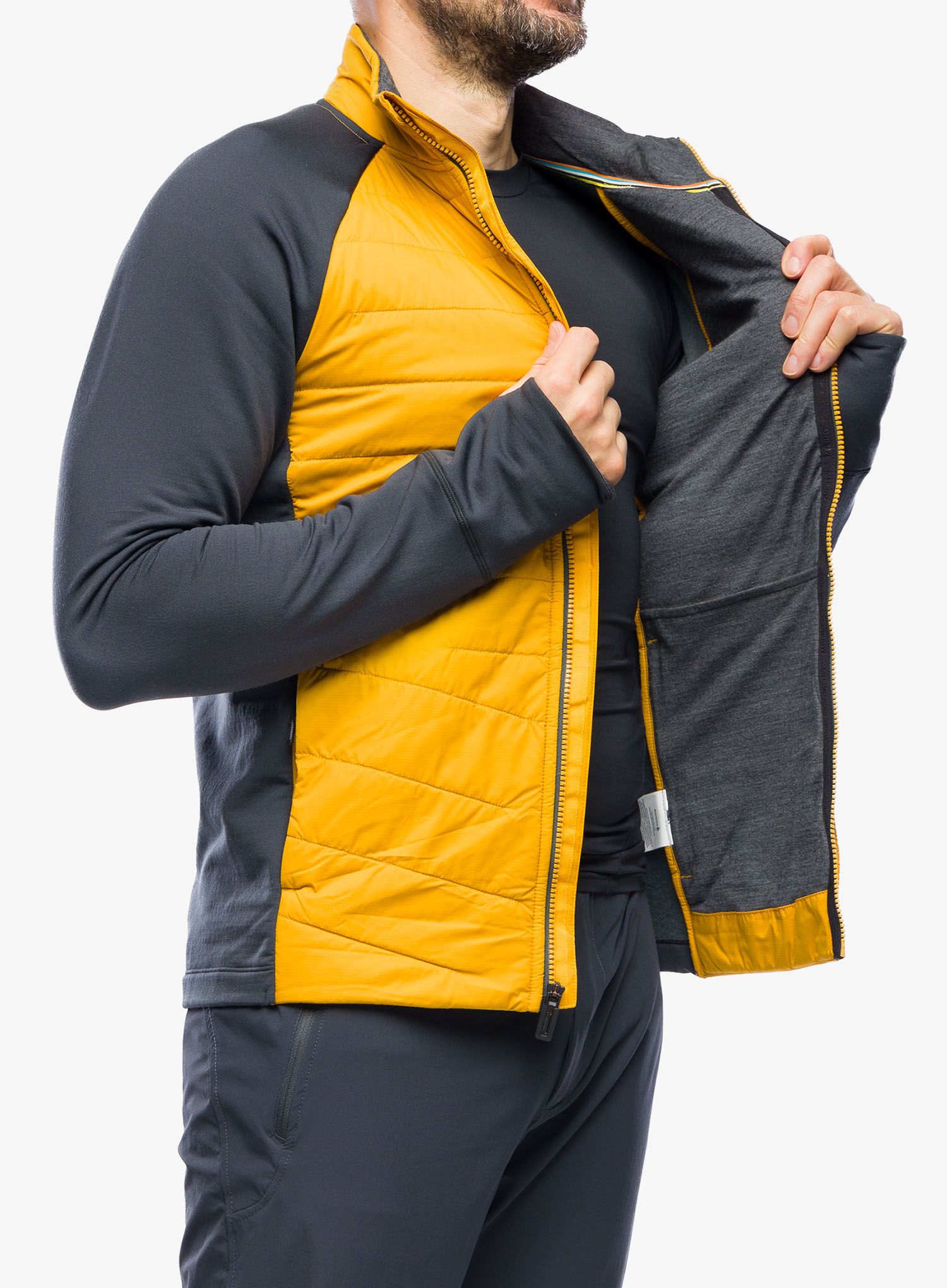 Hibridna jakna Smartwool Smartloft Jacket - honey gold