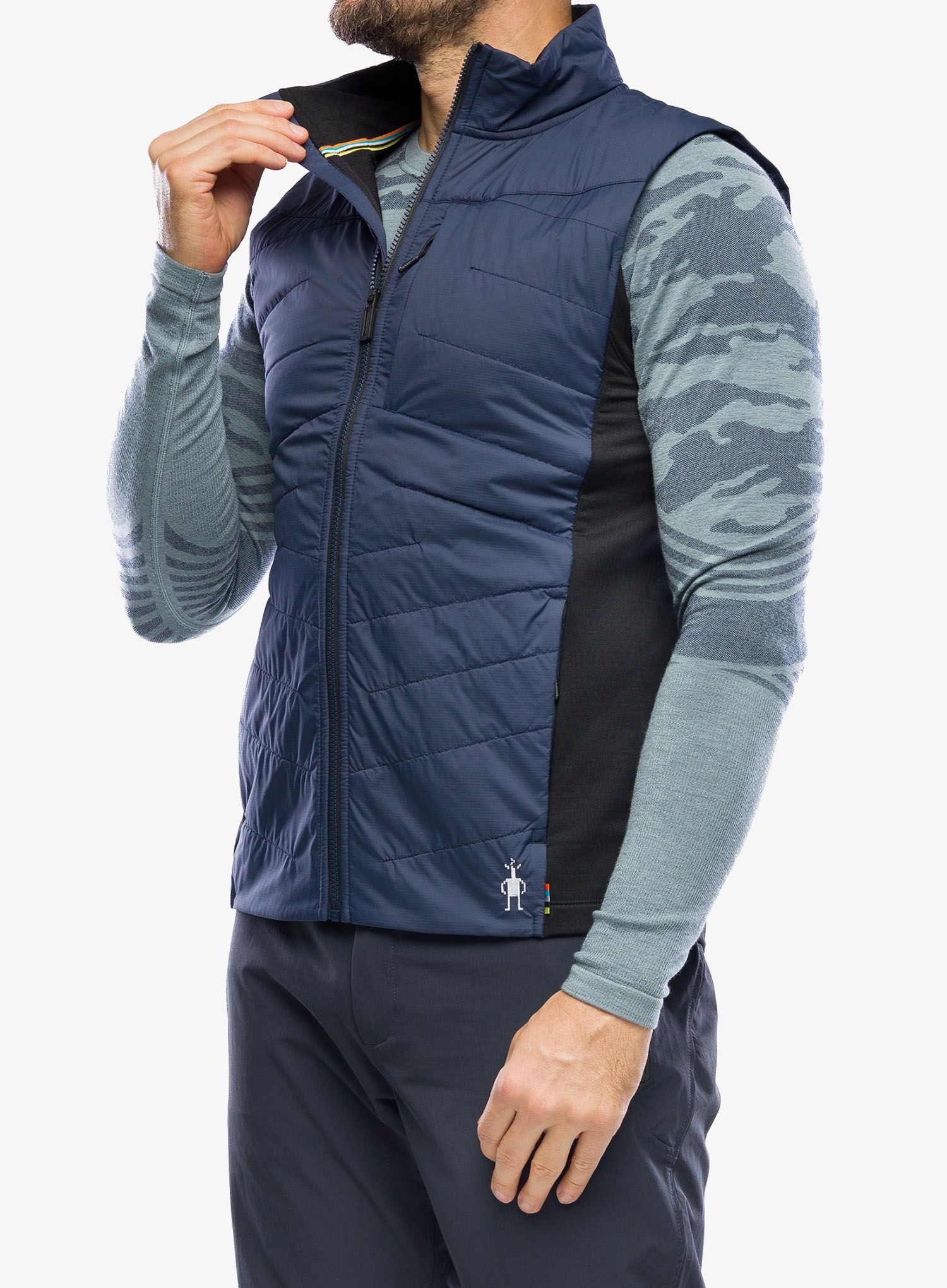 Prsluk s postavom Smartwool Smartloft Vest - deep navy