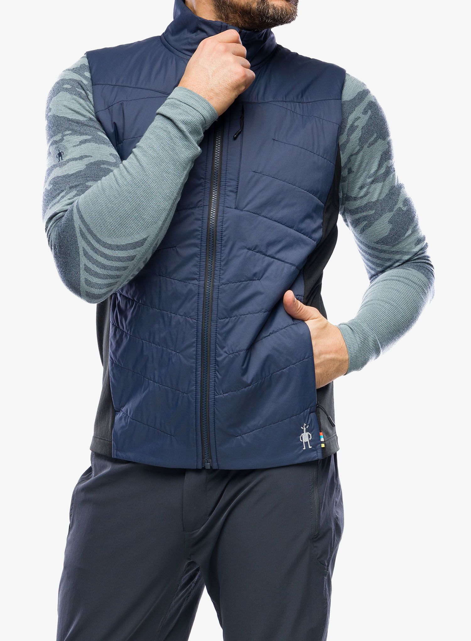 Prsluk s postavom Smartwool Smartloft Vest - deep navy