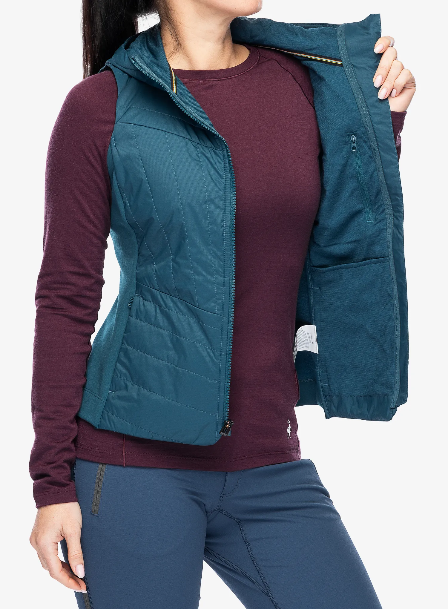Ženski prsluk Smartwool Smartloft Vest - twilight blue