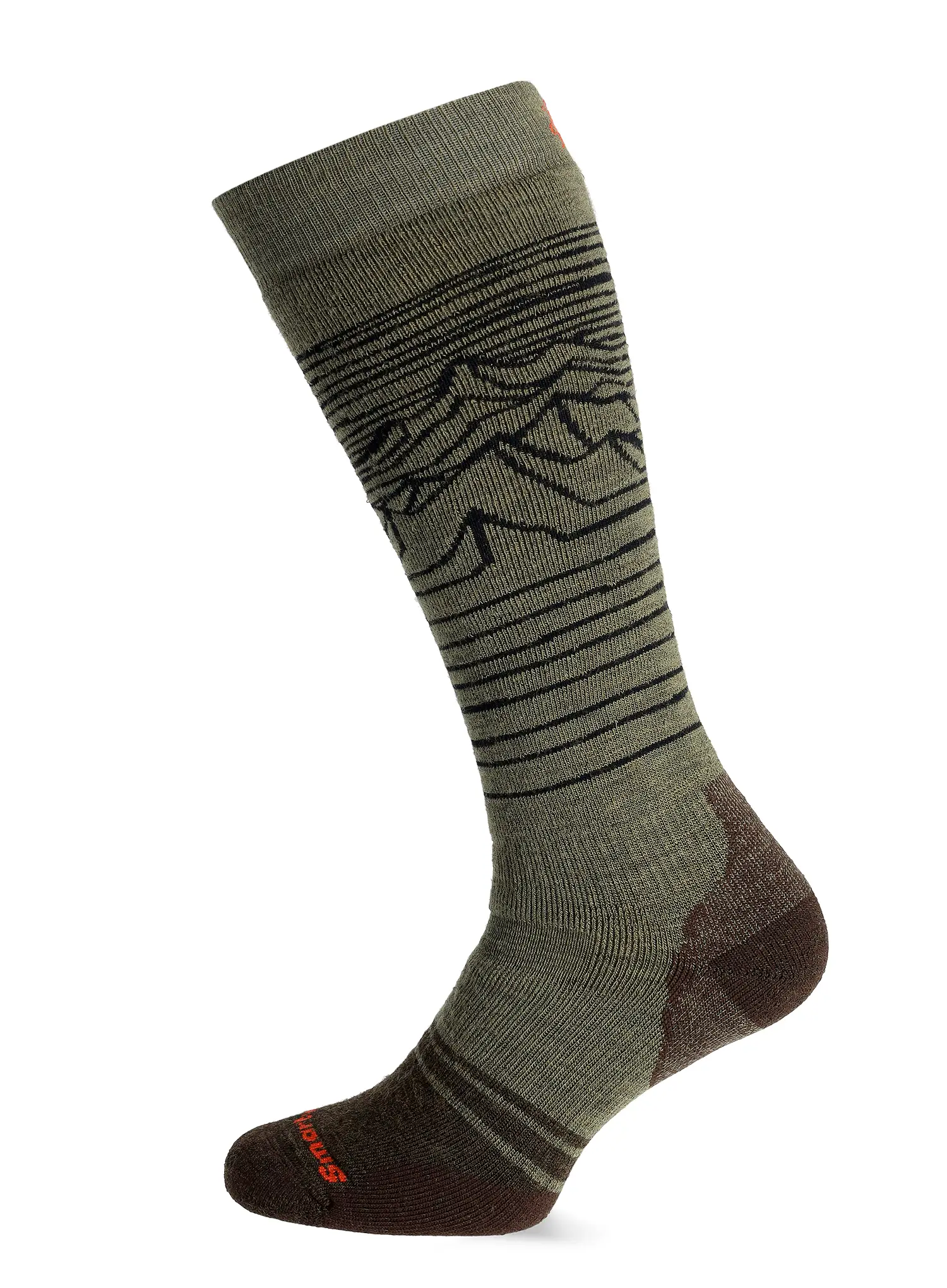 Čarape Smartwool Snowboard FC Iguchi Pattern OTC Socks - winter moss