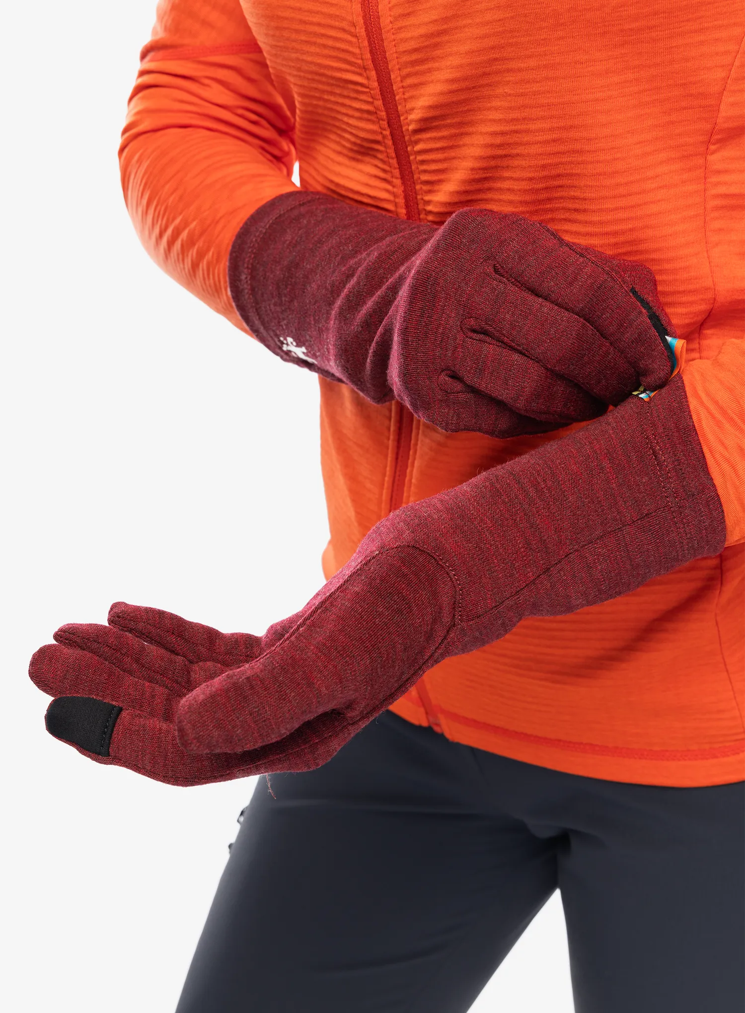 Vunene rukavice Smartwool Thermal Merino Glove - currant heather