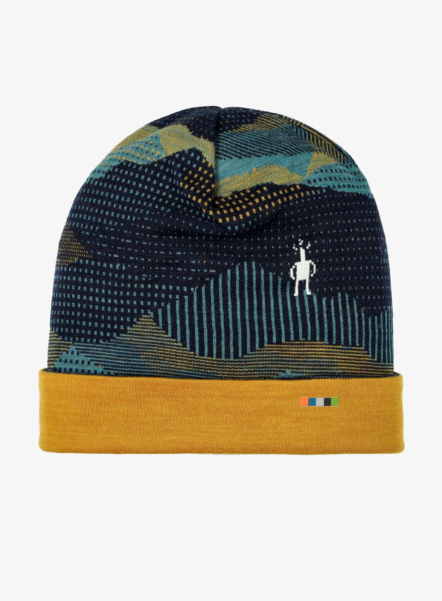 Dječja kapa Smartwool Thermal Merino Reversible Cuffed Beanie - blueberry mtn scape