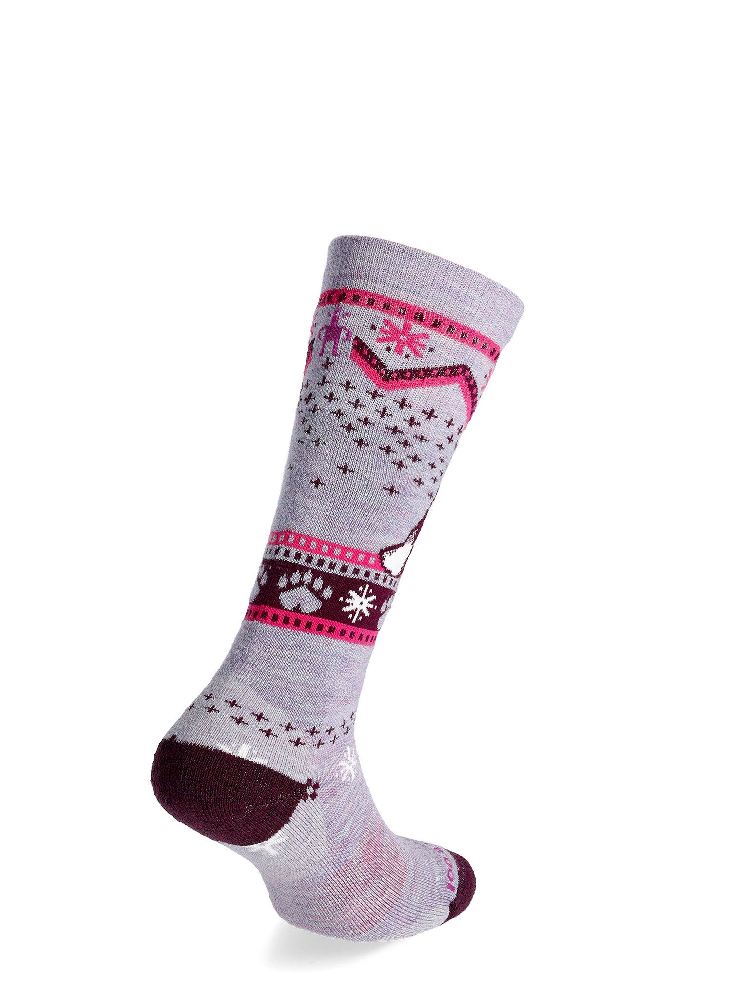 Dječje čarape Smartwool Wintersport Full Cushion Polar Bear Pattern OTC  - purple eclipse