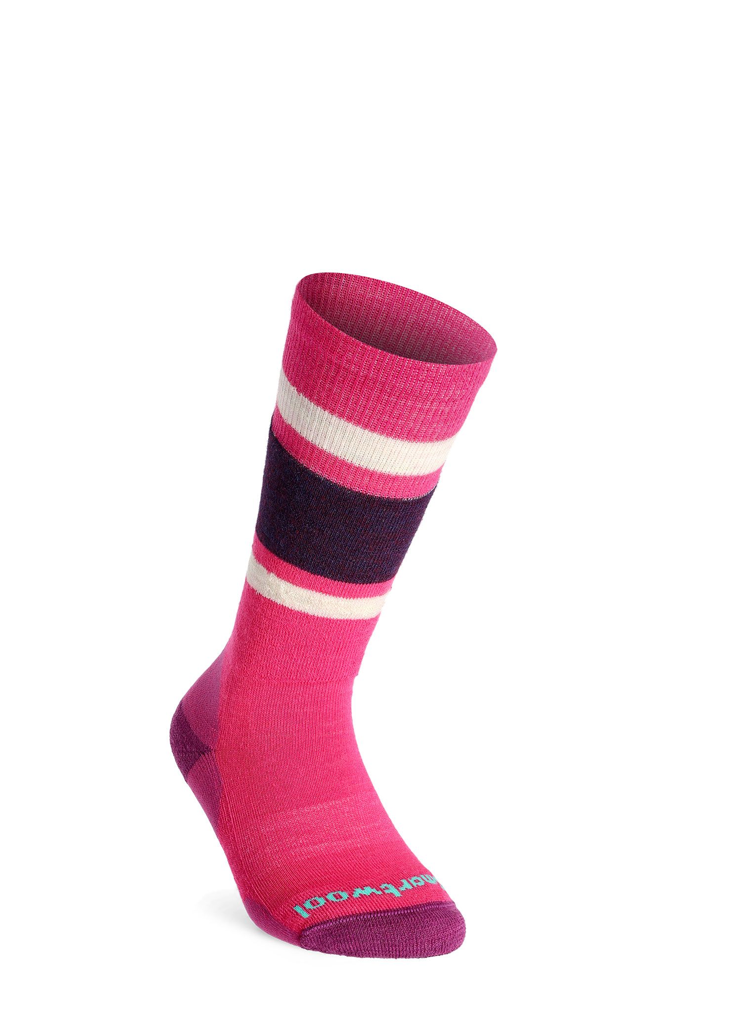 Dječje čarape Smartwool Wintersport Full Cushion Stripe OTC  - power pink