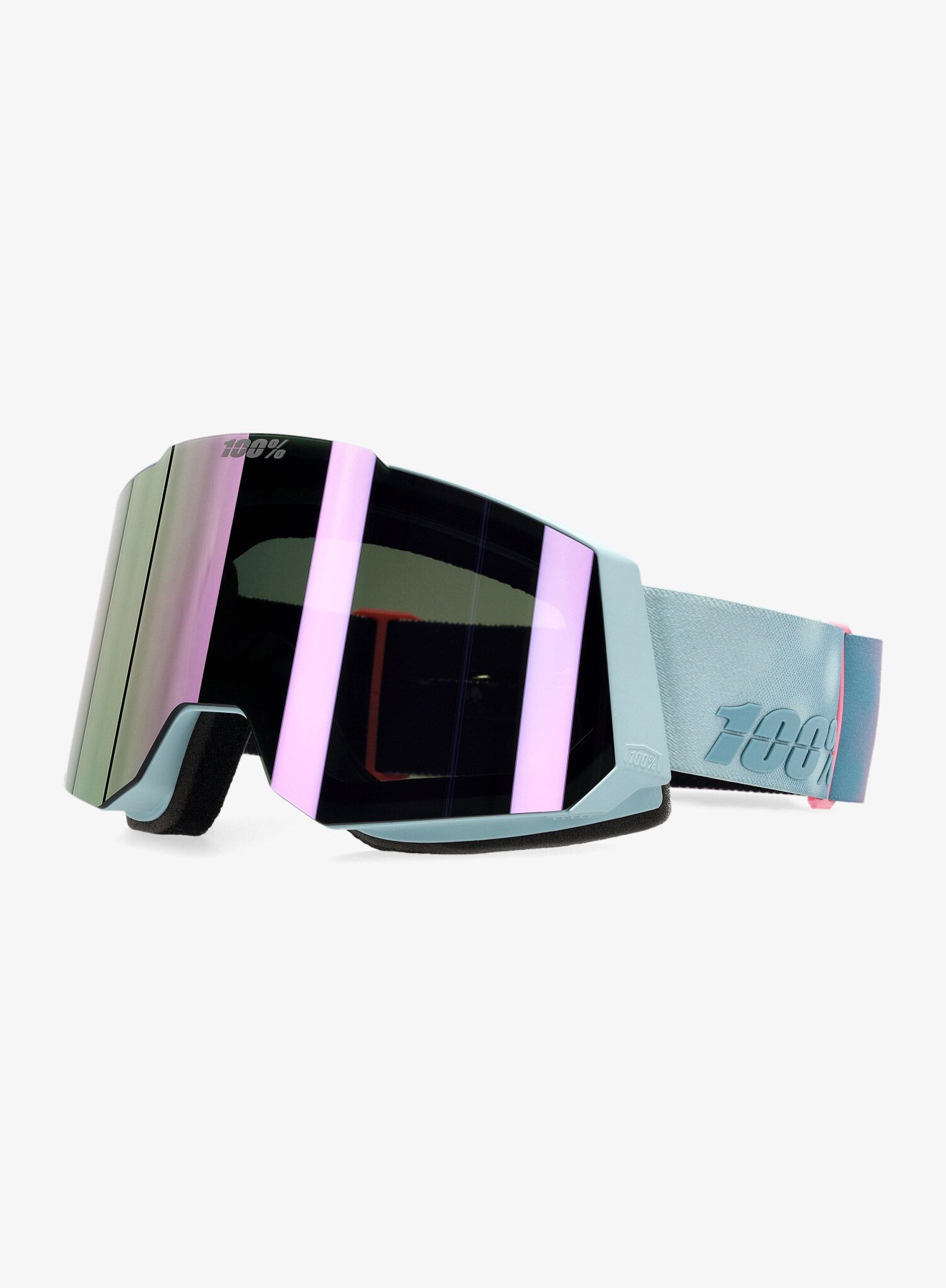 Skijaške naočale 100% Snowcraft Hiper - stonehammer/mirror lavender