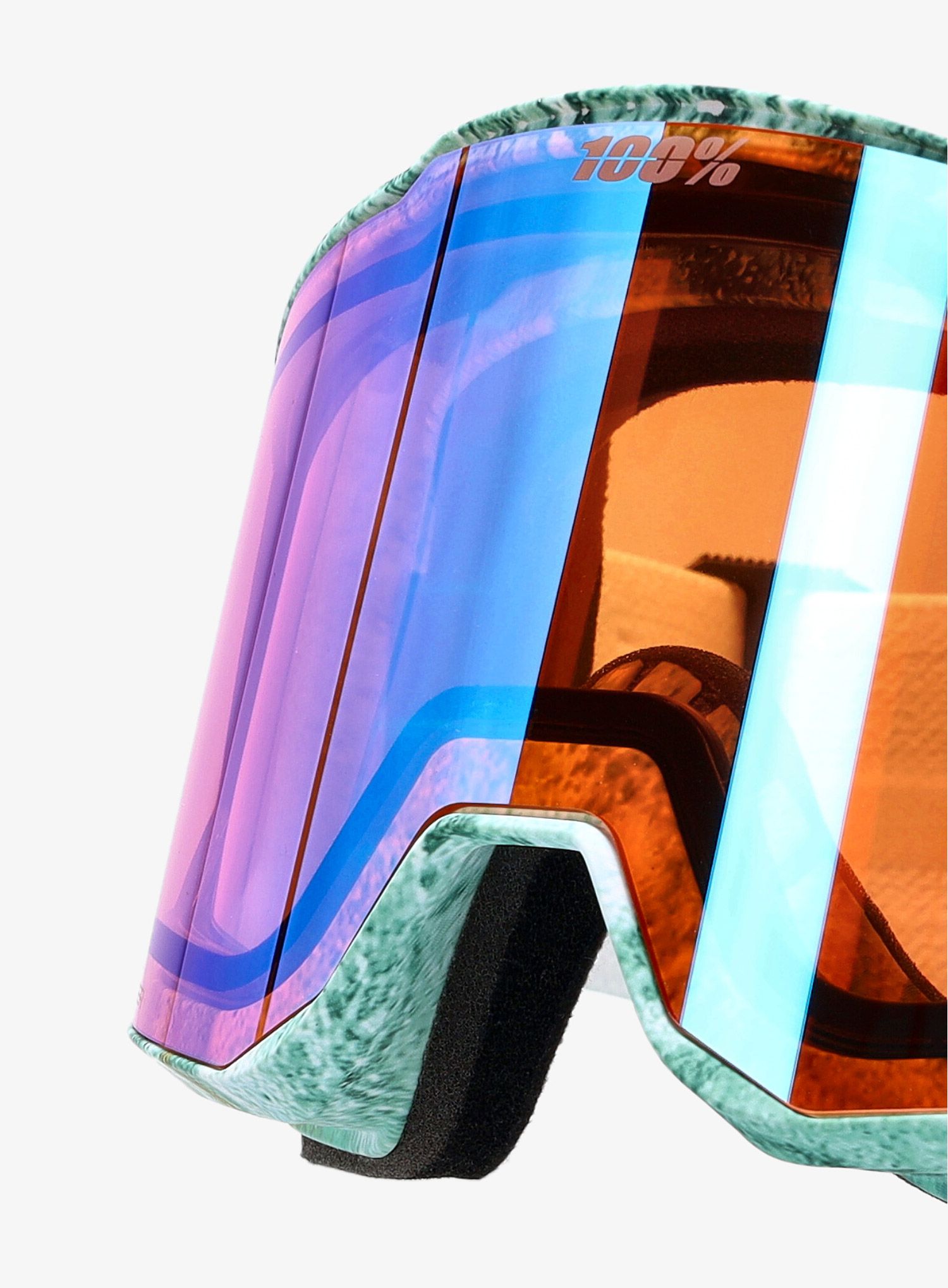 Skijaške naočale 100% Snowcraft XL Hiper - fossil express/mirror copper