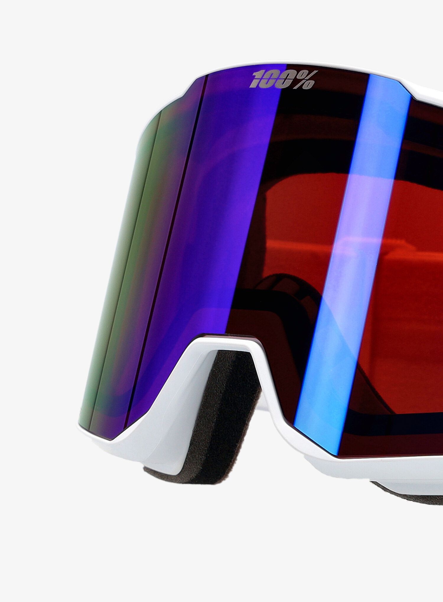 Skijaške naočale 100% Snowcraft XL Hiper - snow white/mirror violet
